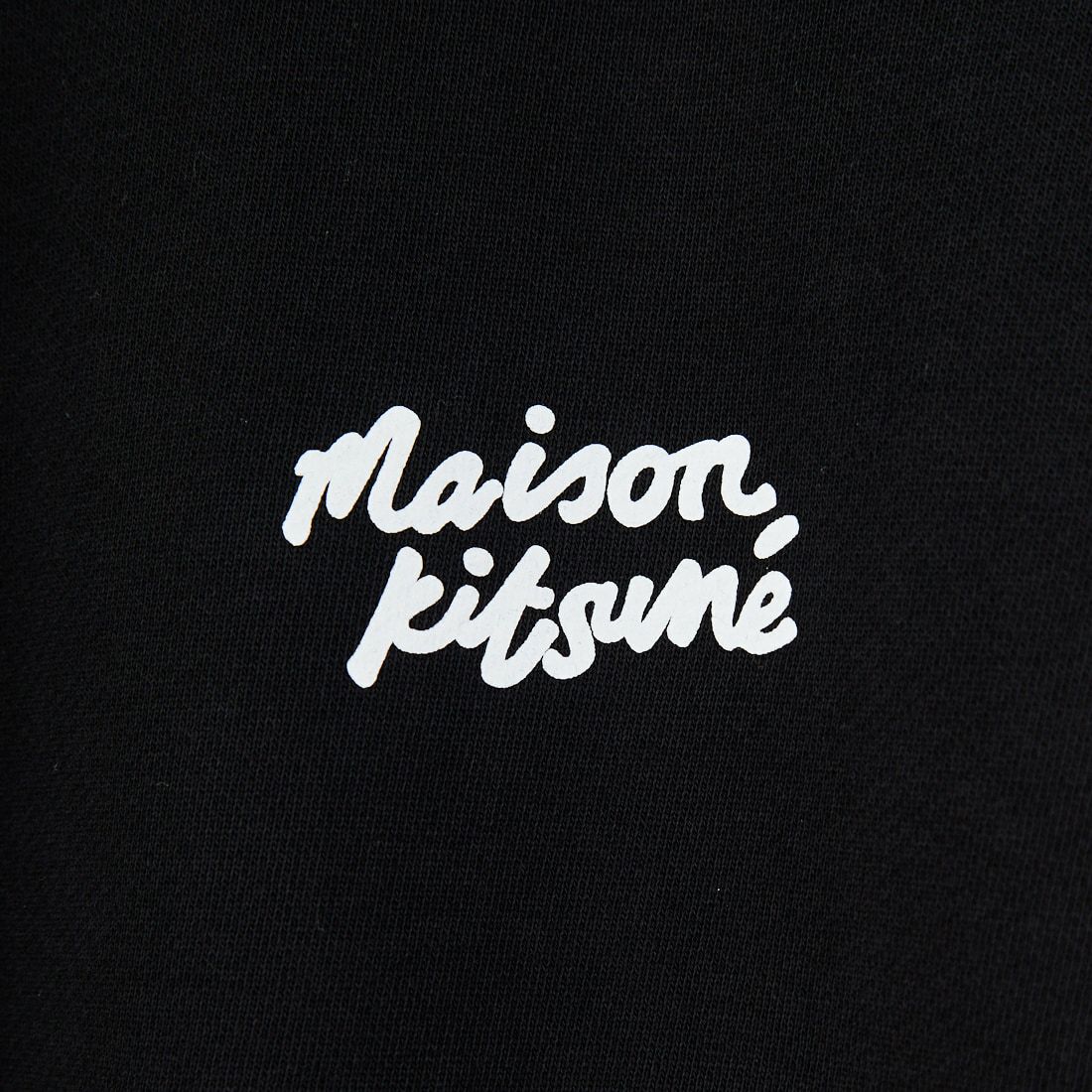 MAISON KITSUNE [メゾン キツネ] ハンドライティング オーバーサイズフーディ [PM00704KM0340] P199 BLACK