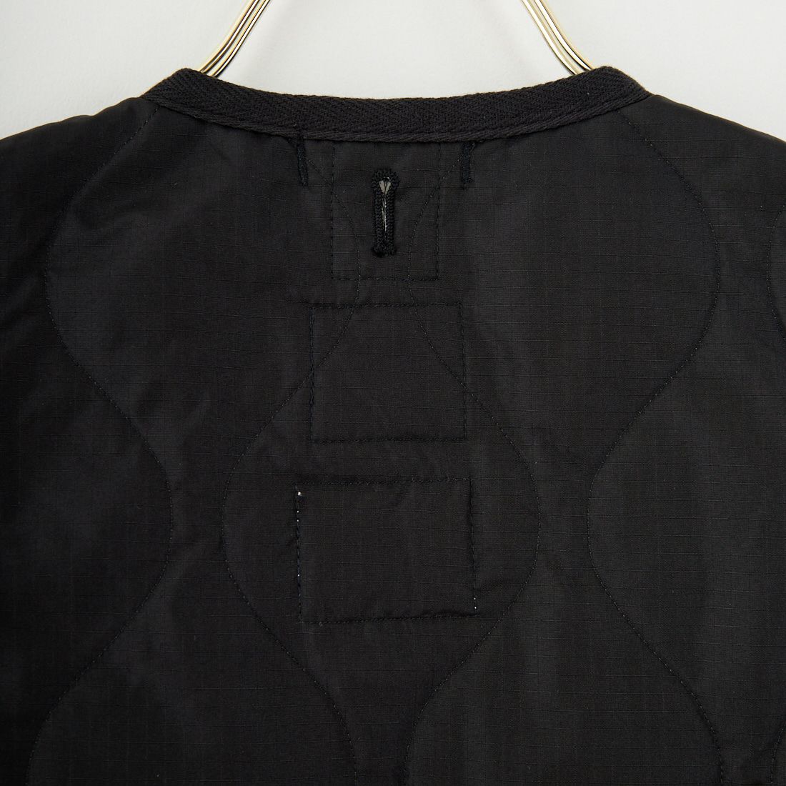 TAION [タイオン] キッズ ミリタリー Vネックジップダウンベスト [TAION-K001ZML-1] BLACK