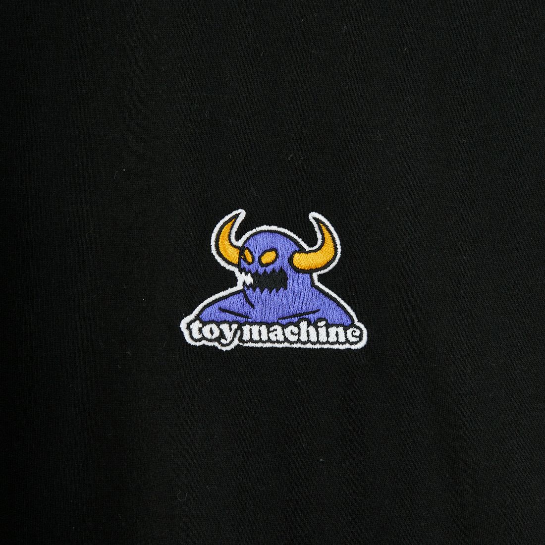 toy machine [トイマシーン] トイモンスター刺繍 ロングスリーブTシャツ [TMFFLT13] BLACK