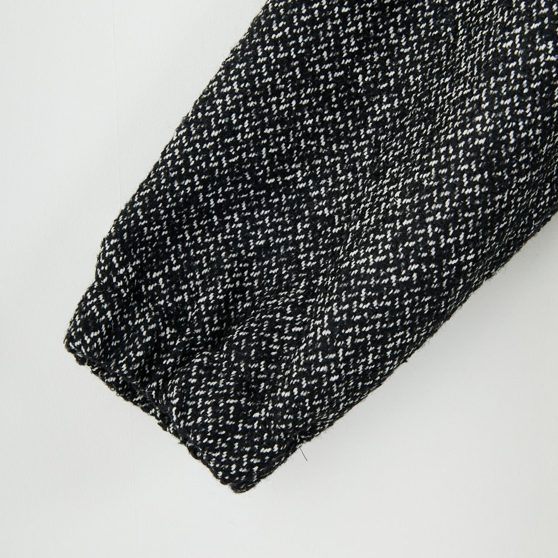 mizuiro ind [ミズイロインド] ウールブレンドフードコート [3-270058] 99 BLACK