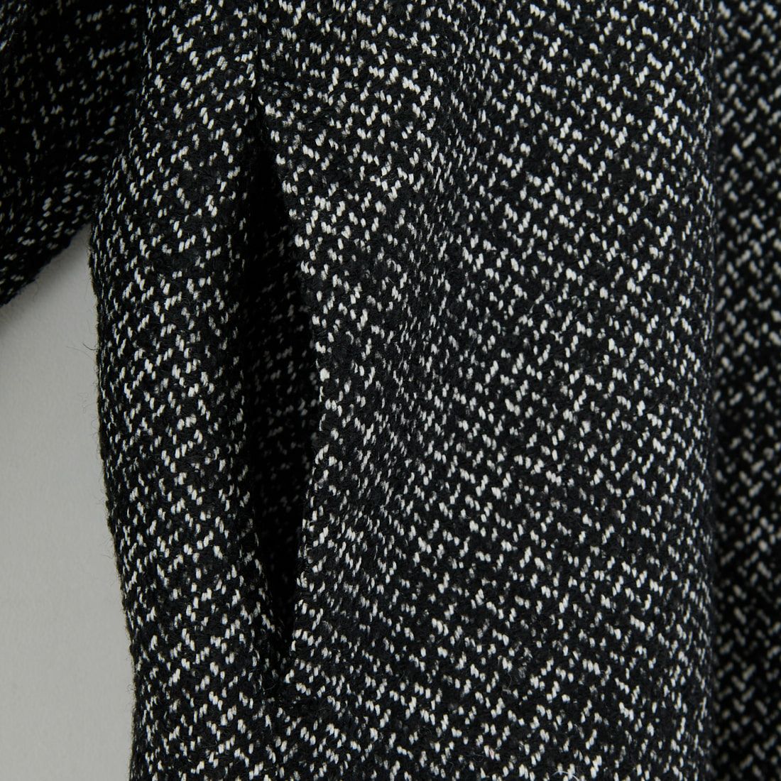 mizuiro ind [ミズイロインド] ウールブレンドフードコート [3-270058] 99 BLACK