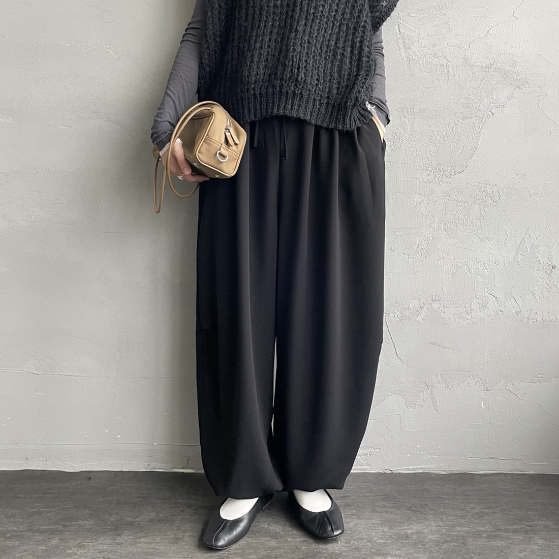 99 BLACK&&モデル身長：160cm 着用サイズ：F&&