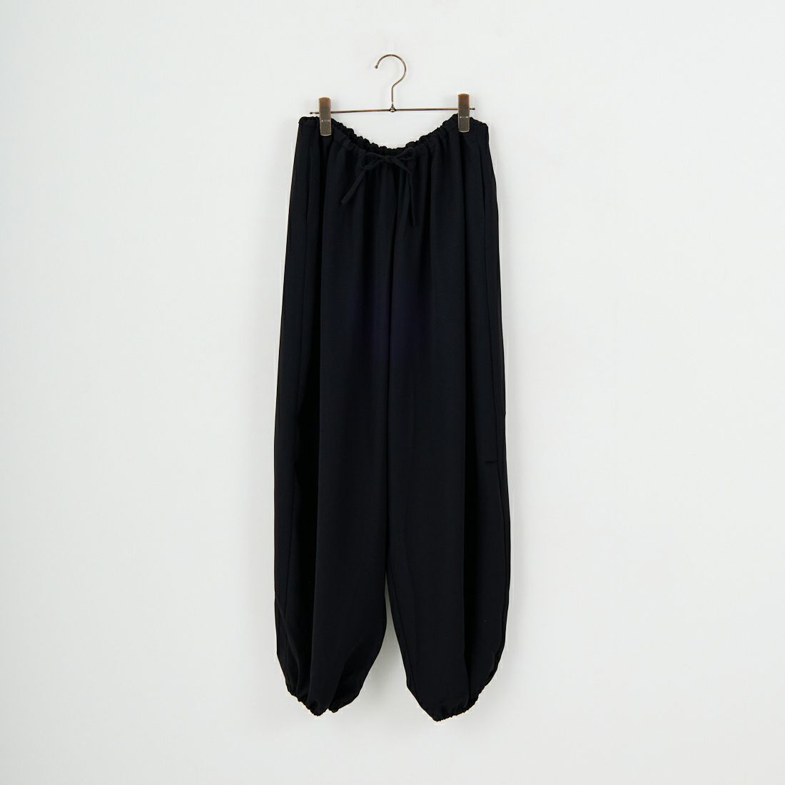 mizuiro ind [ミズイロインド] ドローストリングヘムパンツ [4-260062] 99 BLACK