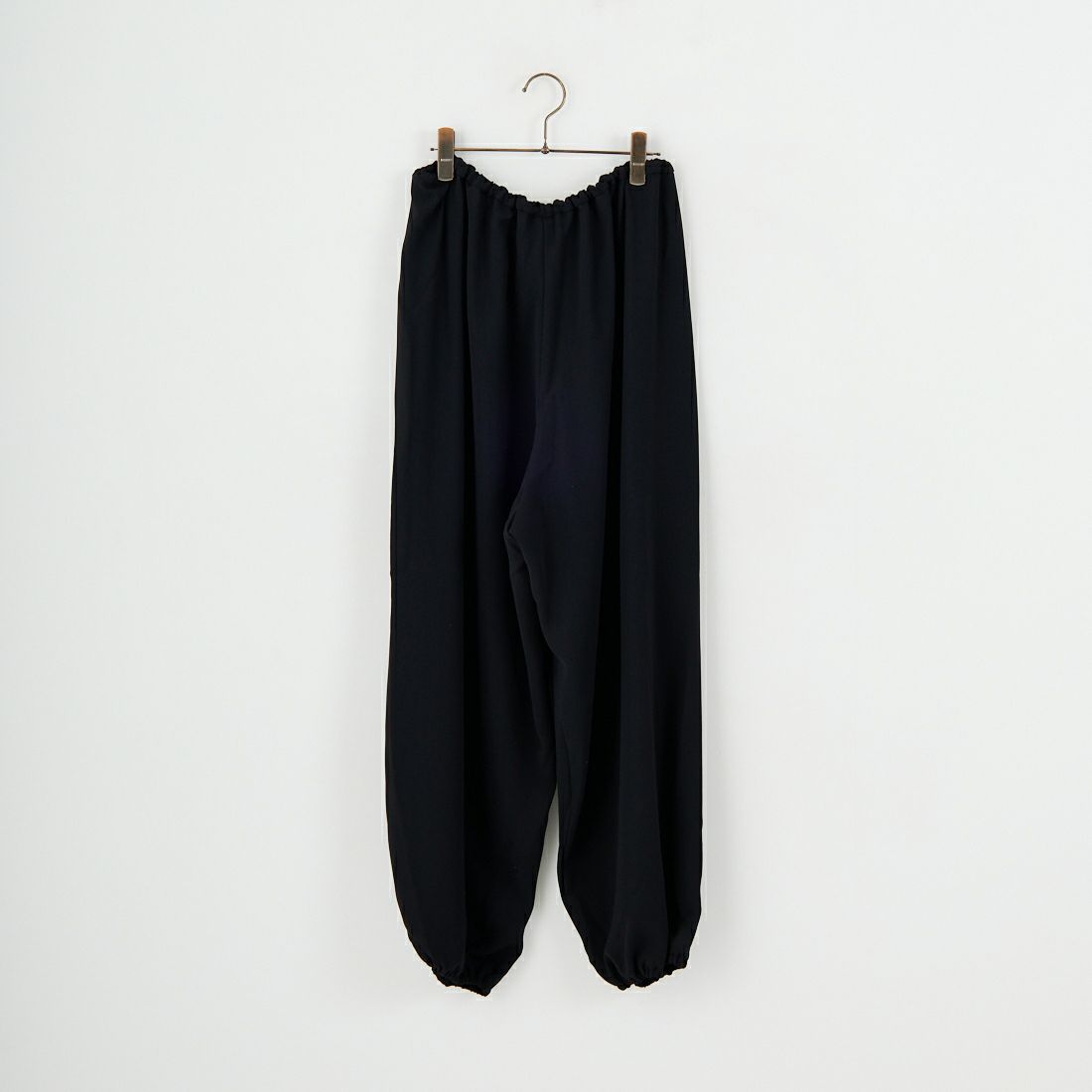 mizuiro ind [ミズイロインド] ドローストリングヘムパンツ [4-260062] 99 BLACK