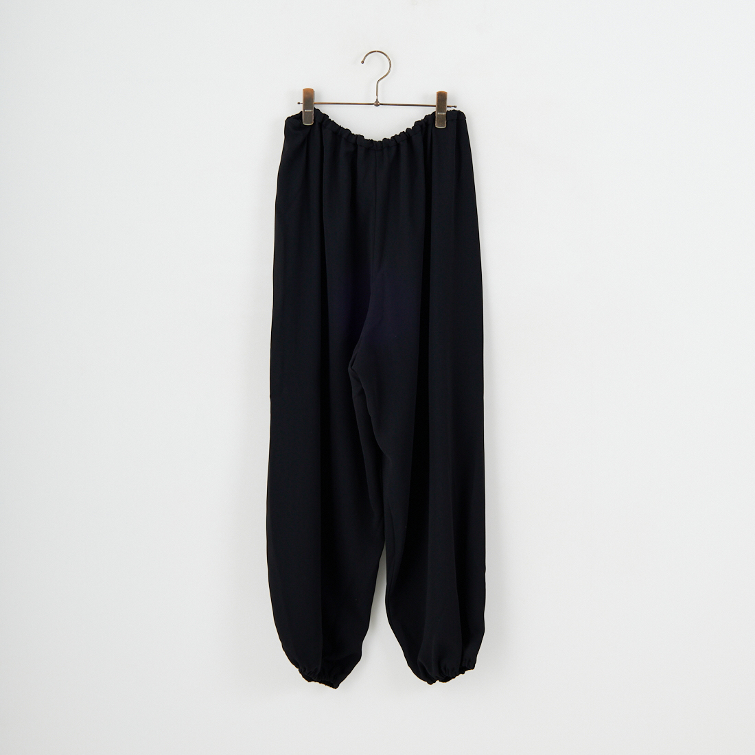 mizuiro ind [ミズイロインド] ドローストリングヘムパンツ [4-260062] 99 BLACK