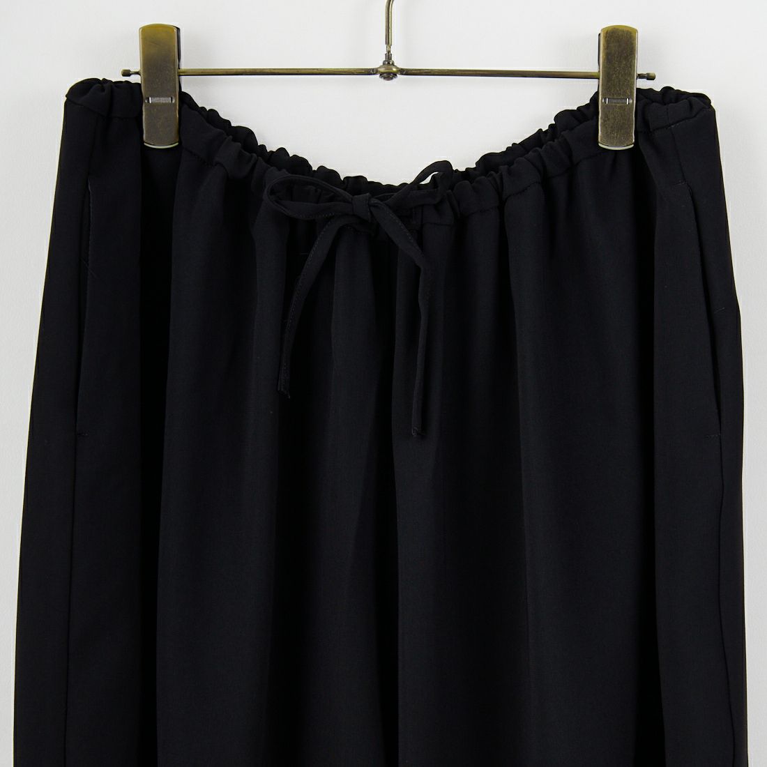 mizuiro ind [ミズイロインド] ドローストリングヘムパンツ [4-260062] 99 BLACK