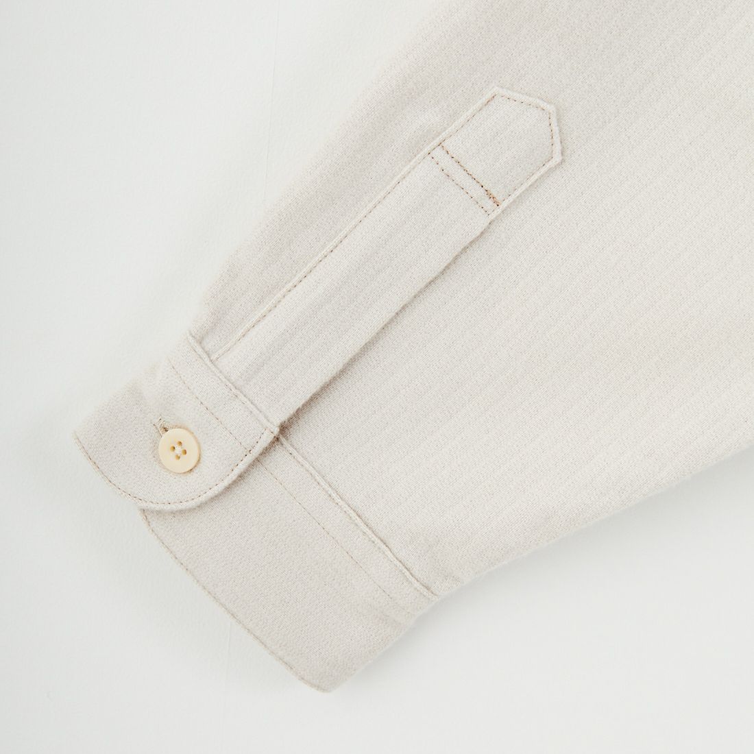 STILL BY HAND [スティルバイハンド] コットンピケバンドカラーシャツ [SH01254] ECRU