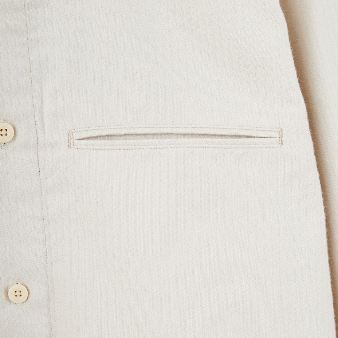 STILL BY HAND [スティルバイハンド] コットンピケバンドカラーシャツ [SH01254] ECRU