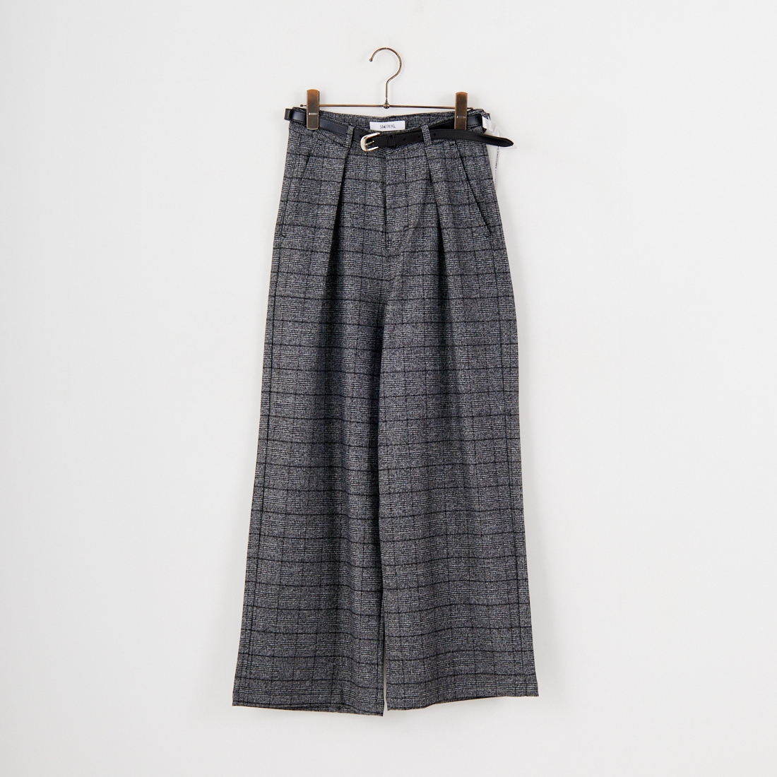 SOMETHING [サムシング] 別注 ベルト付きタックワイドパンツ [SN765W-JF] 9591 G.CHK