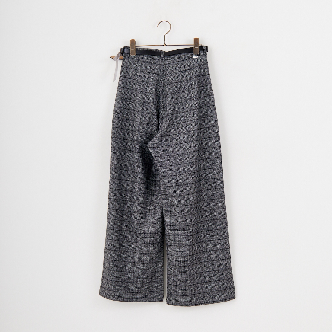 SOMETHING [サムシング] 別注 ベルト付きタックワイドパンツ [SN765W-JF] 9591 G.CHK
