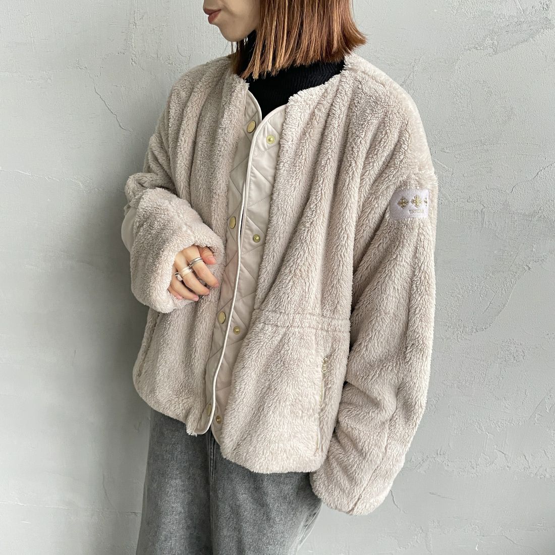 L.GRAY&&モデル身長：158cm 着用サイズ：1&&