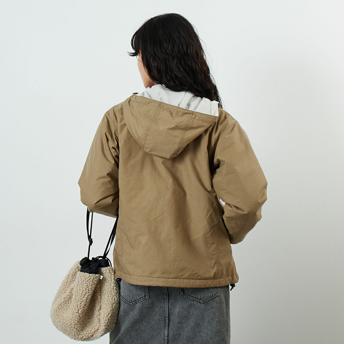 THE NORTH FACE [ザ ノースフェイス] コンパクトノマドジャケット [NPW72531] CK &&モデル身長：162cm 着用サイズ：M&&