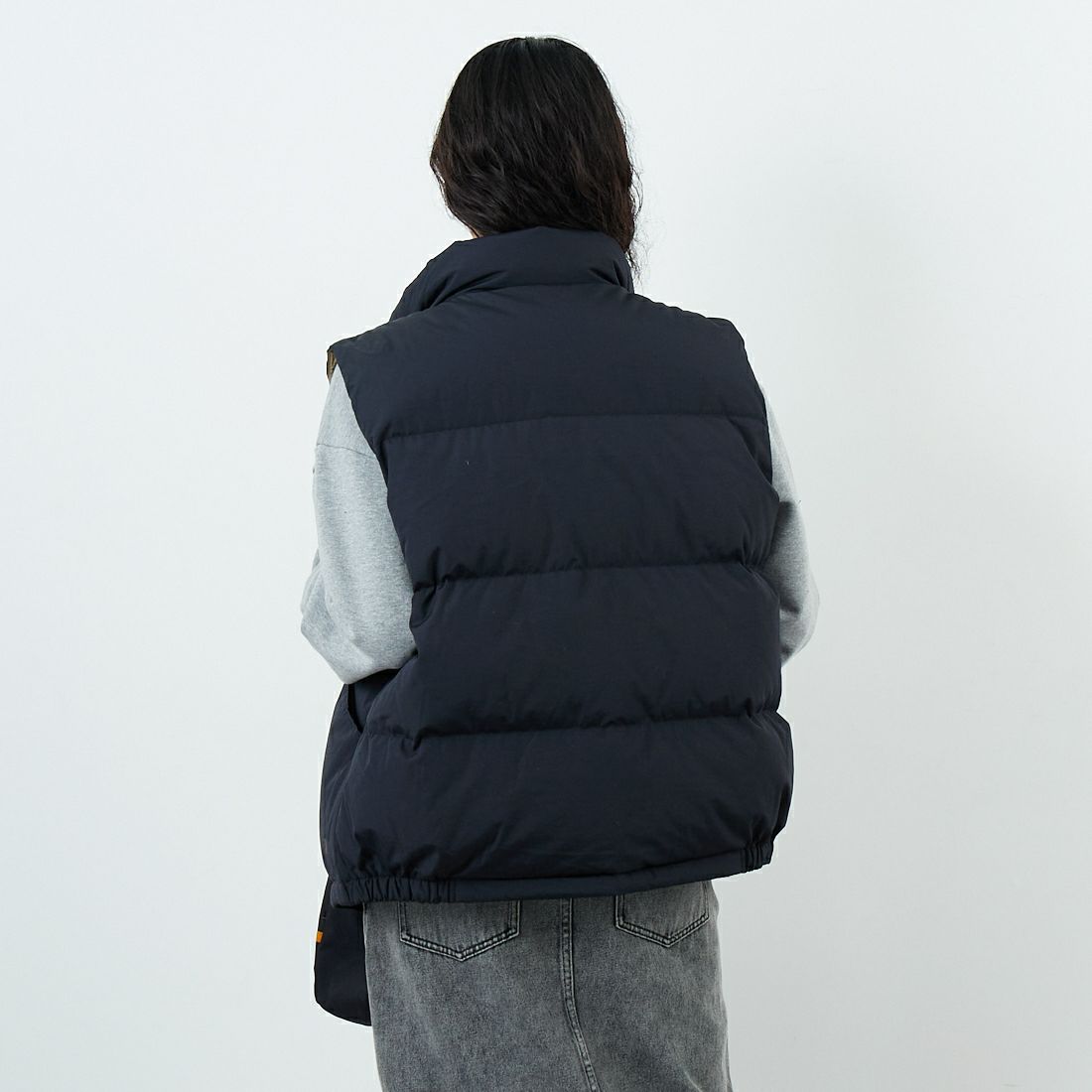THE NORTH FACE [ザ ノースフェイス] キャンプシエラベスト [ND92530] K &&モデル身長：162cm 着用サイズ：S&&