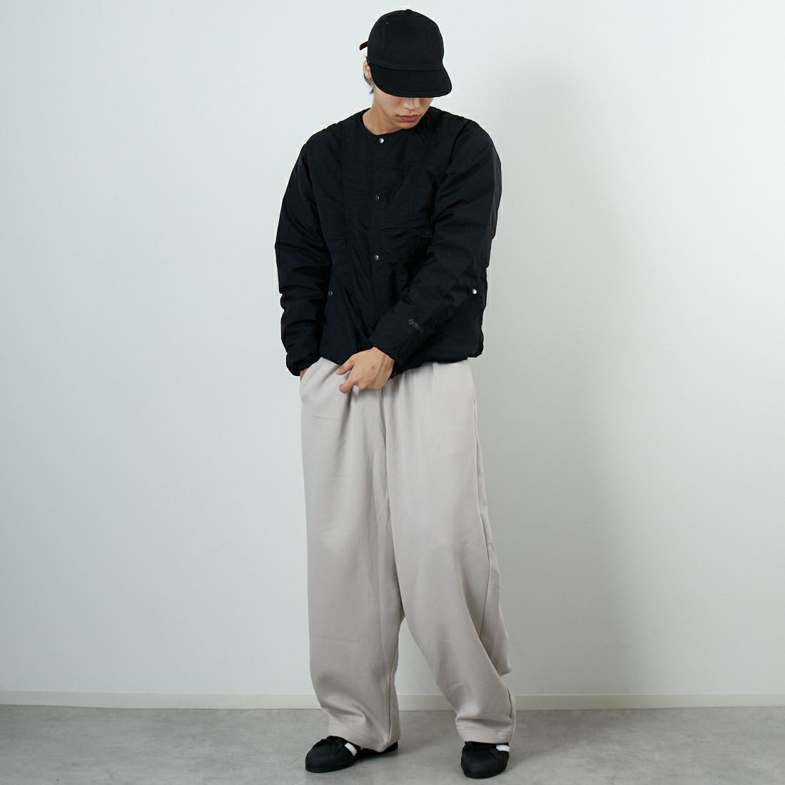 THE NORTH FACE [ザ ノースフェイス] オルタレーションゼファーシェルカーディガン [ND92561] K &&モデル身長：179cm 着用サイズ：M&&