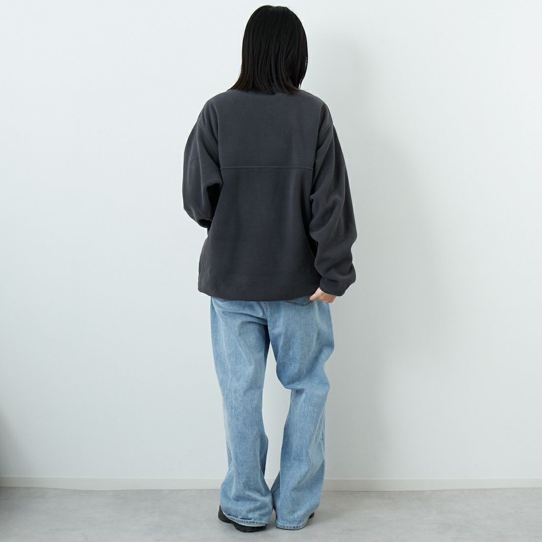 MADE BLANKS [メイドブランクス] ホリデーポーラーフリースプルオーバー [HOLIDAY-POLAR-FLEECE] BLACK