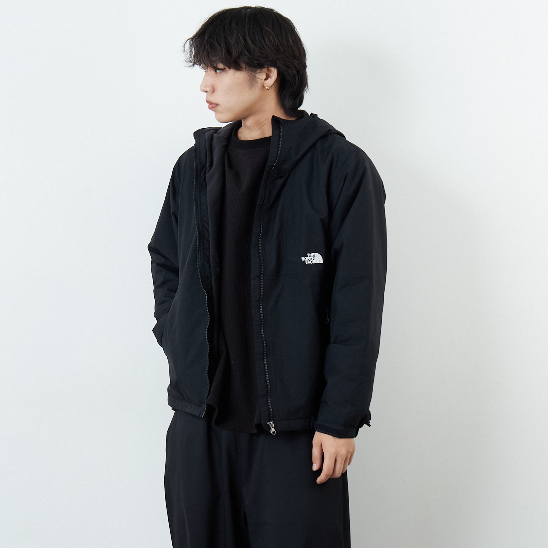 THE NORTH FACE [ザ ノースフェイス] コンパクトノマドジャケット [NP72531] K &&モデル身長：179cm 着用サイズ：M&&