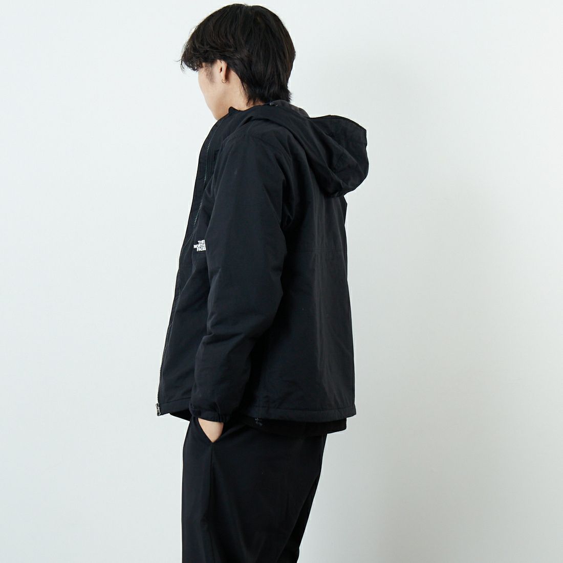 THE NORTH FACE [ザ ノースフェイス] コンパクトノマドジャケット [NP72531] K &&モデル身長：179cm 着用サイズ：M&&