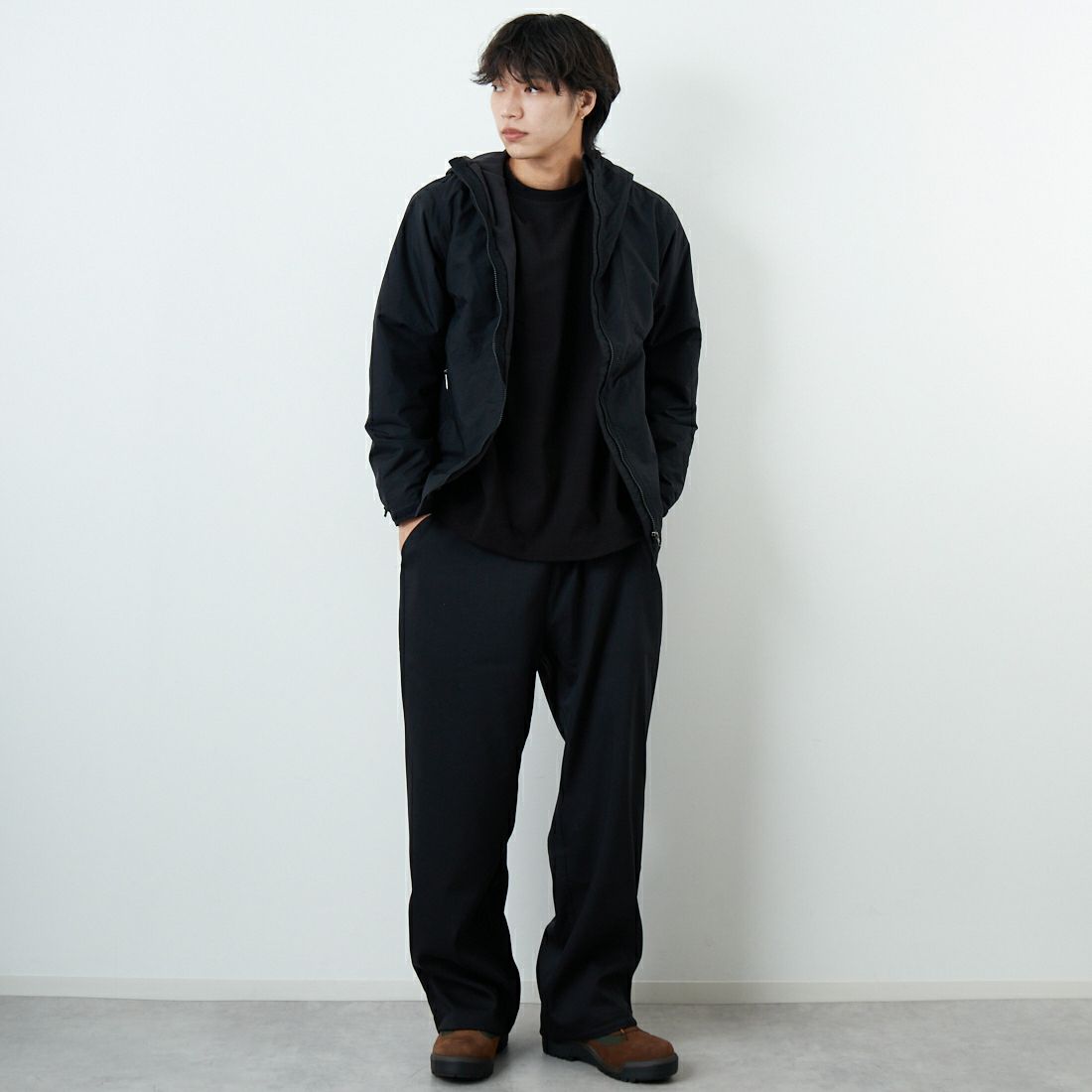 THE NORTH FACE [ザ ノースフェイス] コンパクトノマドジャケット [NP72531] K &&モデル身長：179cm 着用サイズ：M&&