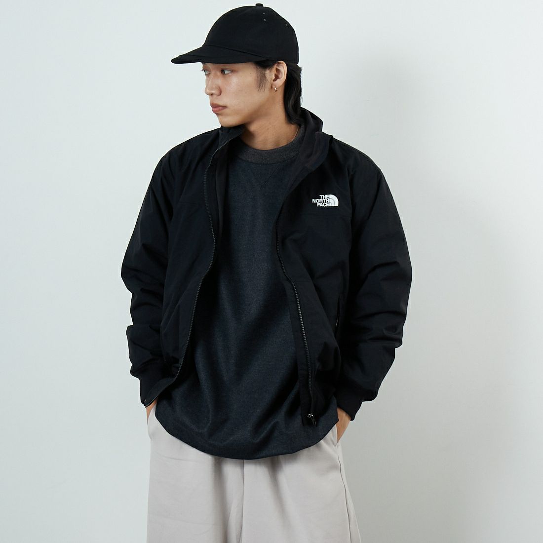 THE NORTH FACE [ザ ノースフェイス] コンパクトノマドブルゾン [NP72532] K &&モデル身長：179cm 着用サイズ：M&&