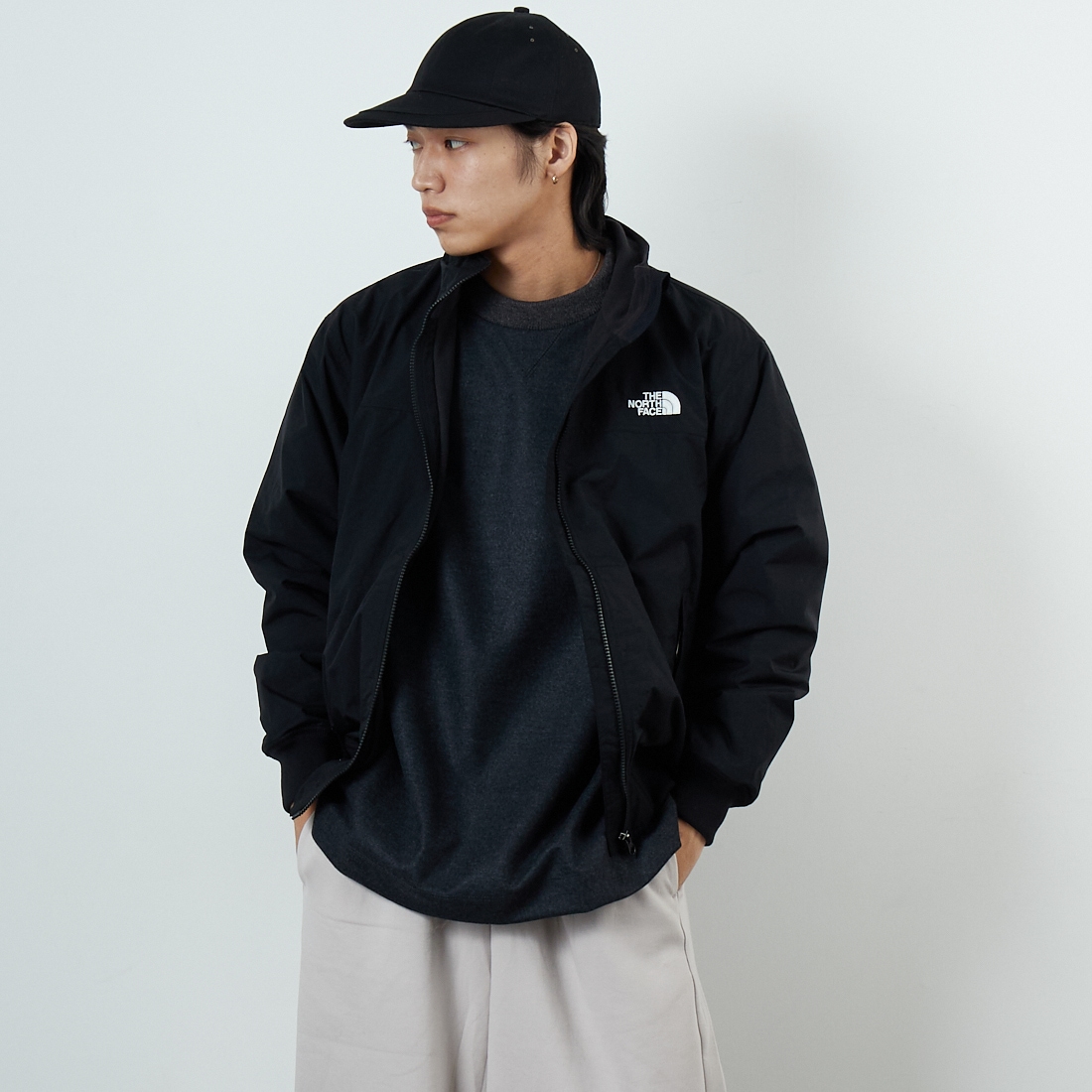 THE NORTH FACE [ザ ノースフェイス] コンパクトノマドブルゾン [NP72532] K &&モデル身長：179cm 着用サイズ：M&&