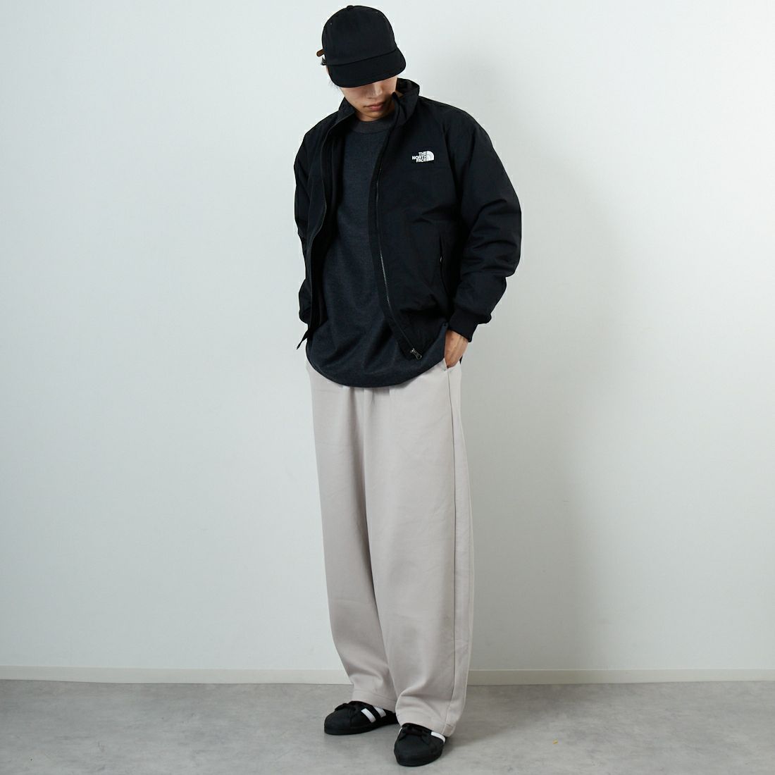 THE NORTH FACE [ザ ノースフェイス] コンパクトノマドブルゾン [NP72532] K &&モデル身長：179cm 着用サイズ：M&&
