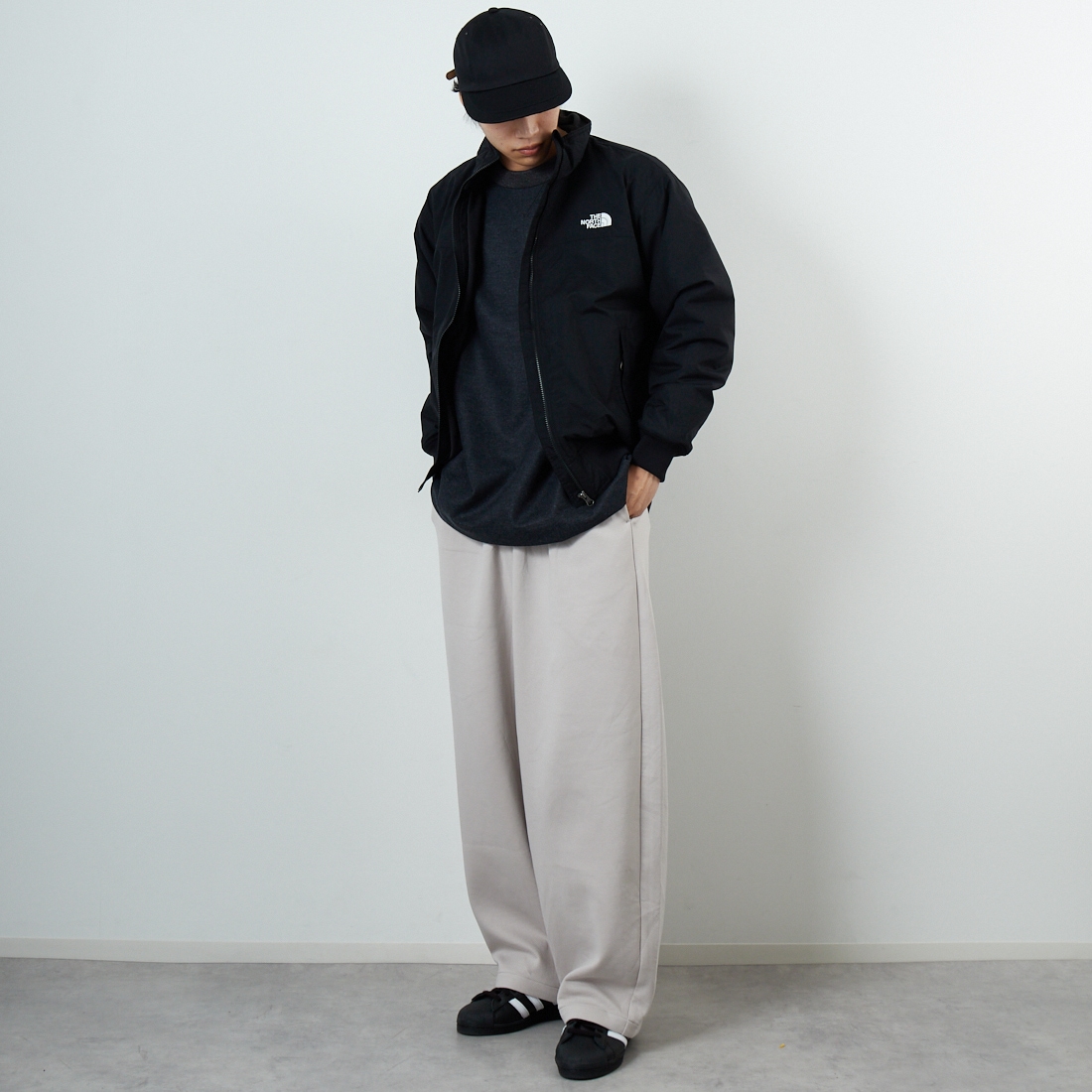 THE NORTH FACE [ザ ノースフェイス] コンパクトノマドブルゾン [NP72532] K &&モデル身長：179cm 着用サイズ：M&&