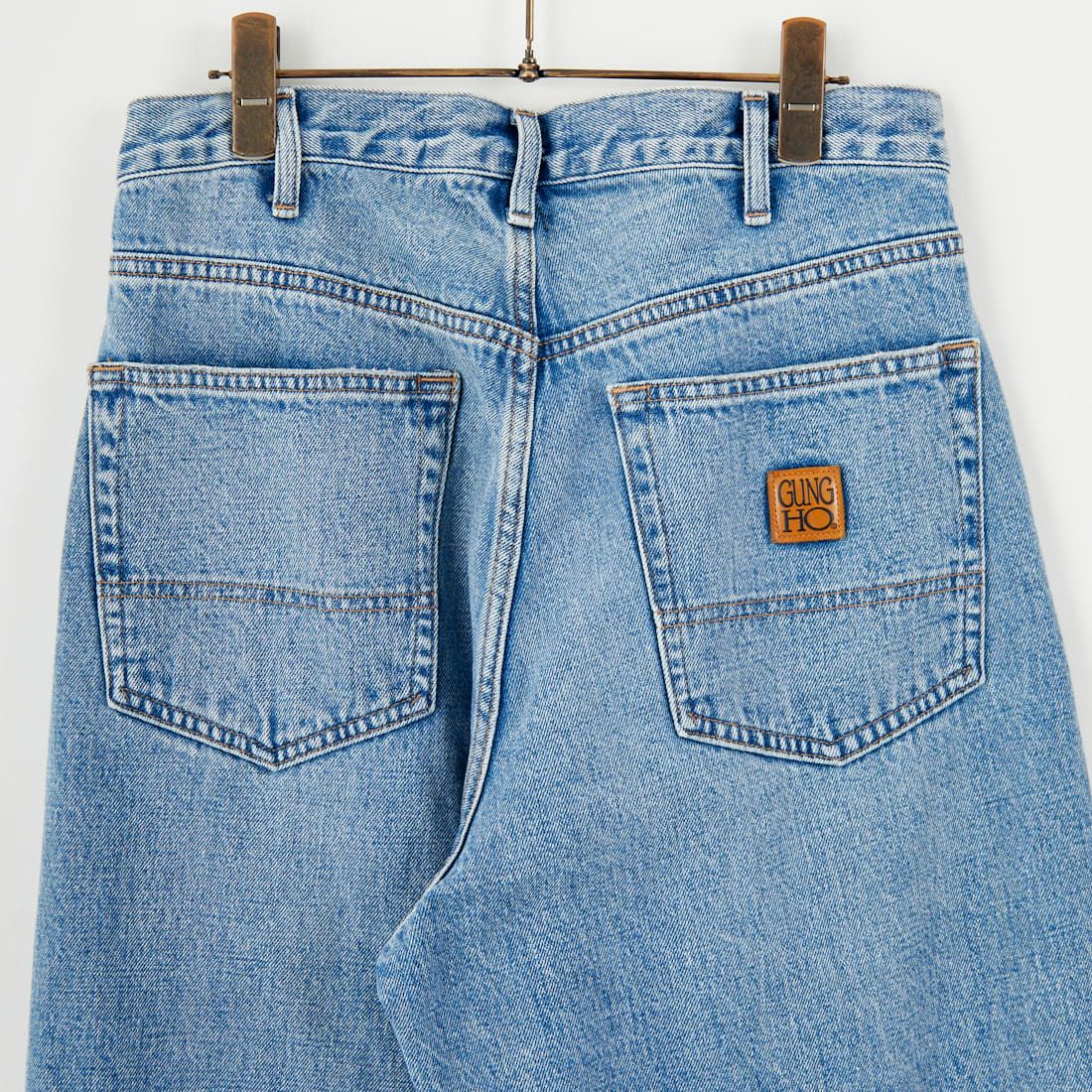 GUNG HO [ガンホー] デニムバギーパンツ [GH5S013D] LIGHT BLUE