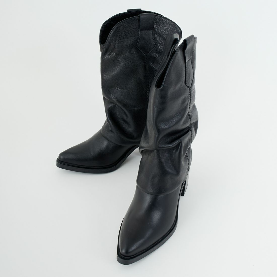 BARI SHOES [バリシューズ] レザーブーツ [98-BAR-ROMAN-06] BLACK