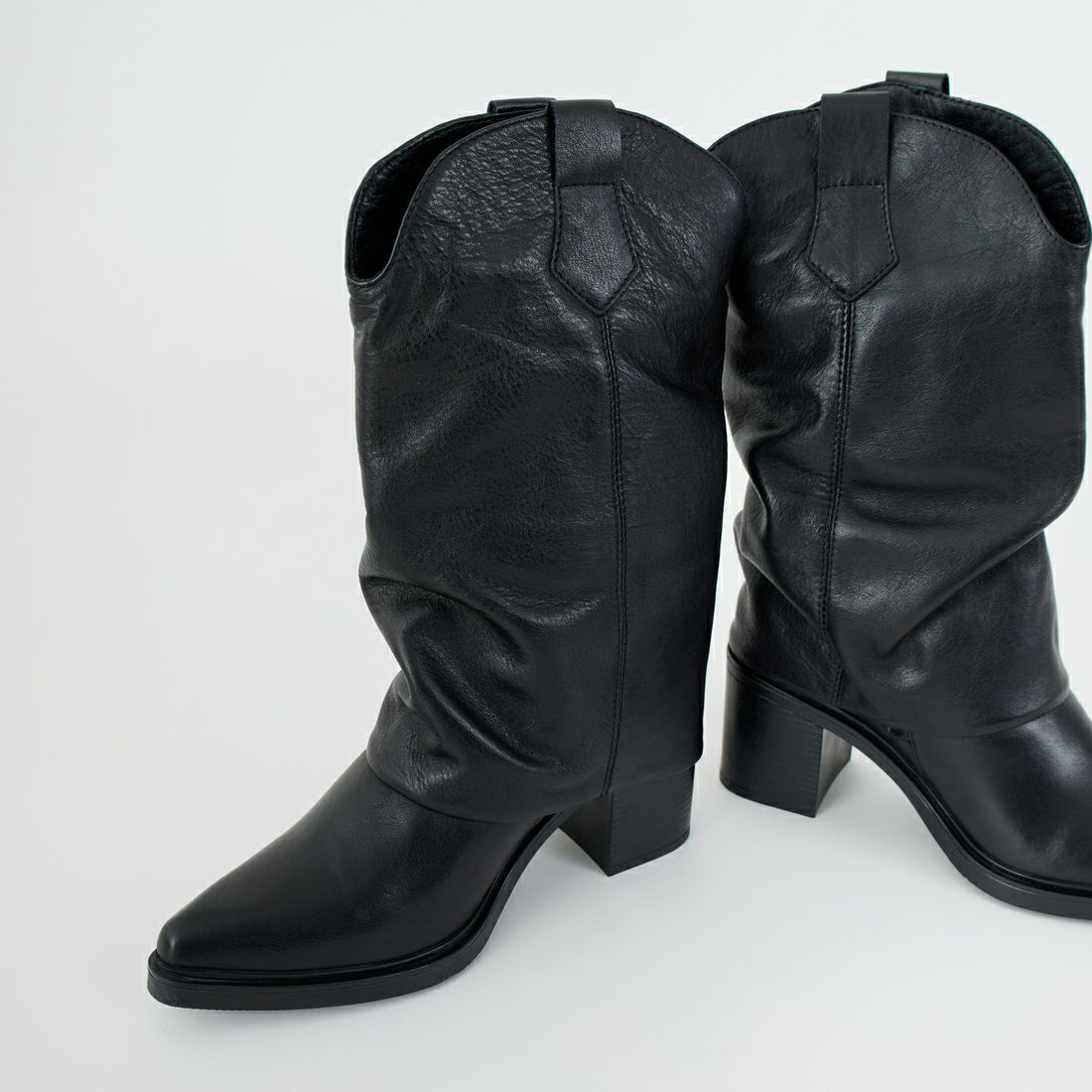 BARI SHOES [バリシューズ] レザーブーツ [98-BAR-ROMAN-06] BLACK