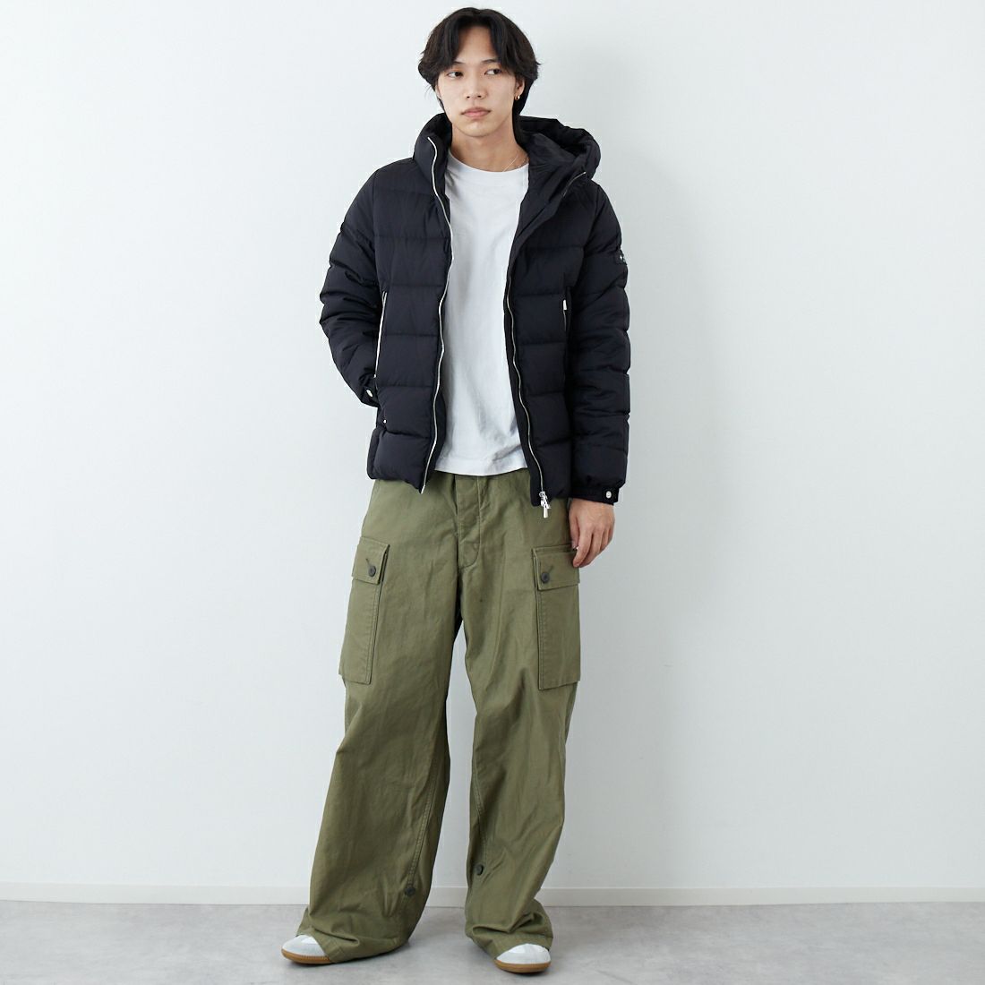 TATRAS [タトラス] CIZIO/シツィオ ダウンジャケット [MJXA0017013588] BLACK&&モデル身長：179cm 着用サイズ：3&&