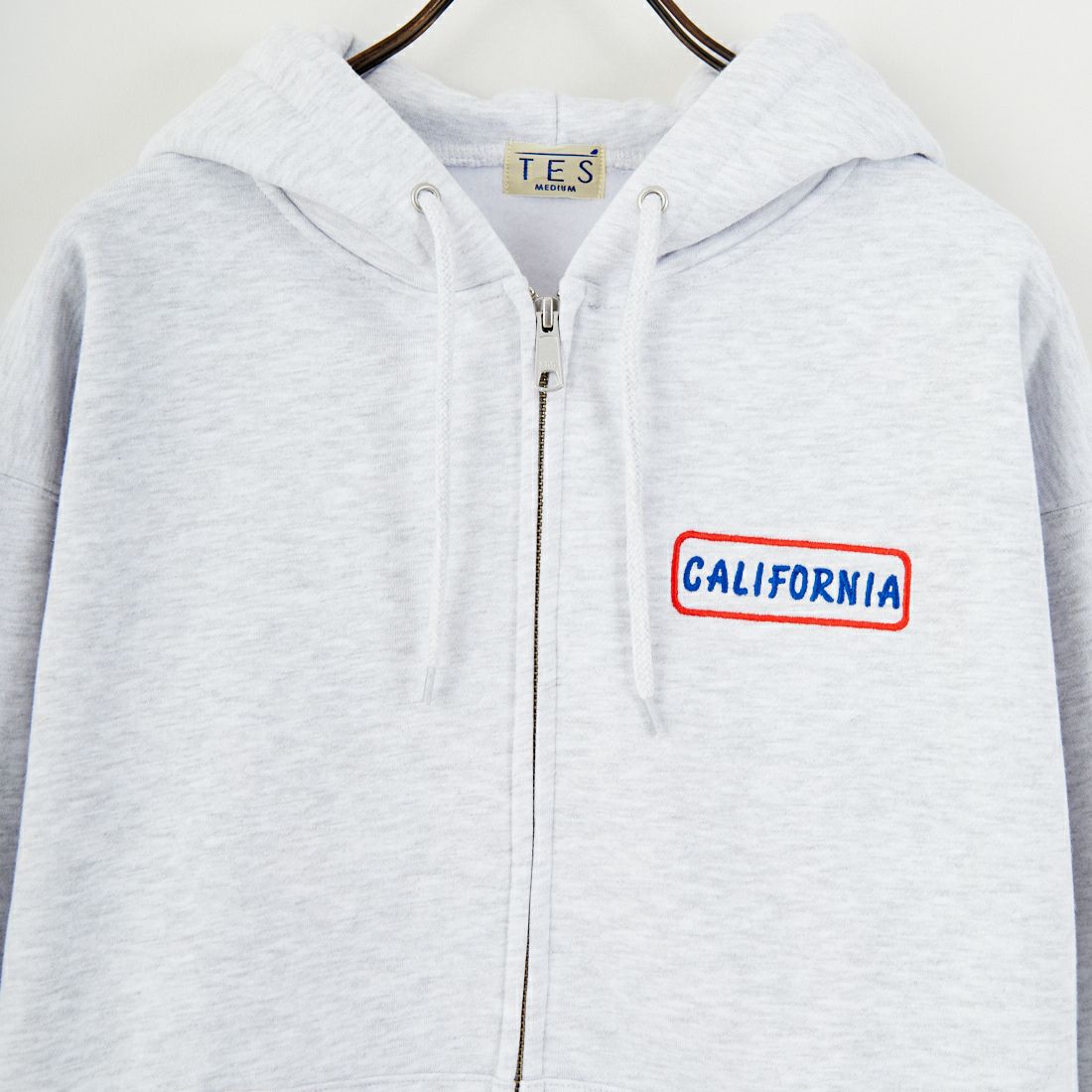 The Endless Summer [エンドレスサマー] グッドタイムズ刺繍ビッグスウェットジップパーカー [C-25774300] 06 OATMEAL