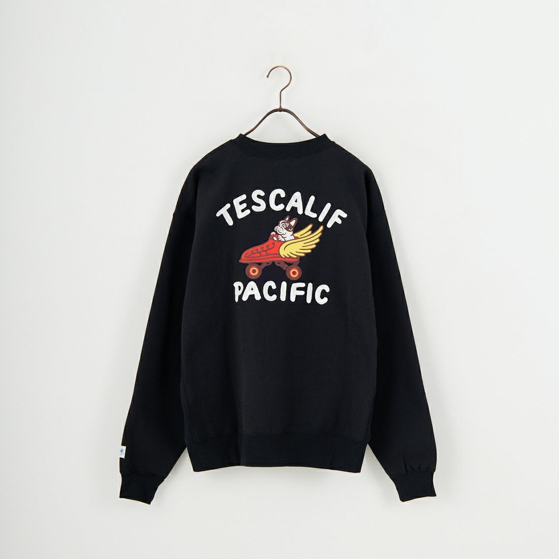 The Endless Summer [エンドレスサマー] 60s ローラーダービーロゴ刺繍 クルーネックスウェット [C-25774302] 01 BLACK