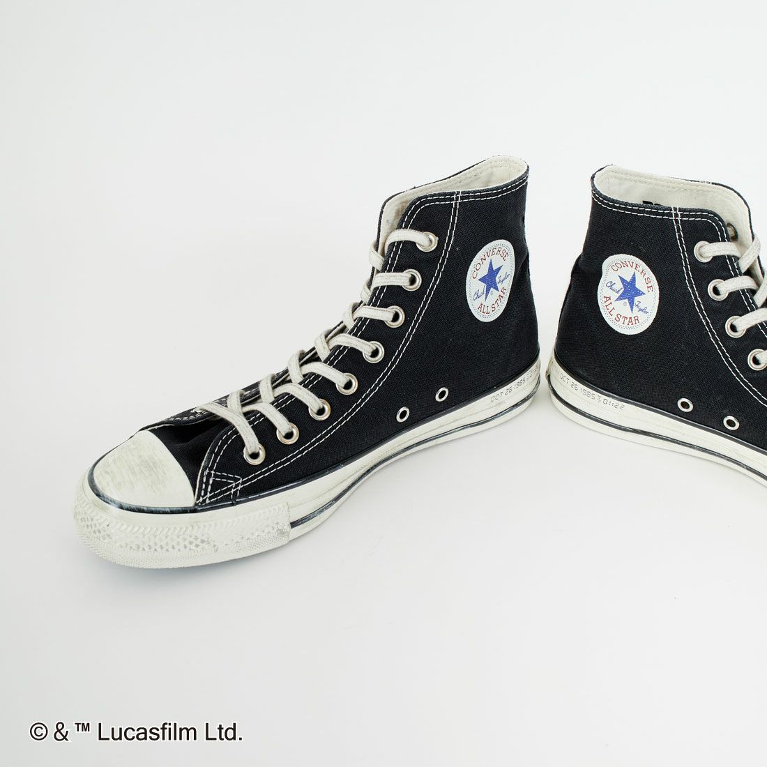 CONVERSE [コンバース] オールスター エイジド MT HI / バック・トゥ・ザ・フューチャー [AS-AGED-MT-HI-BACK-T] ﾌﾞﾗｯｸ