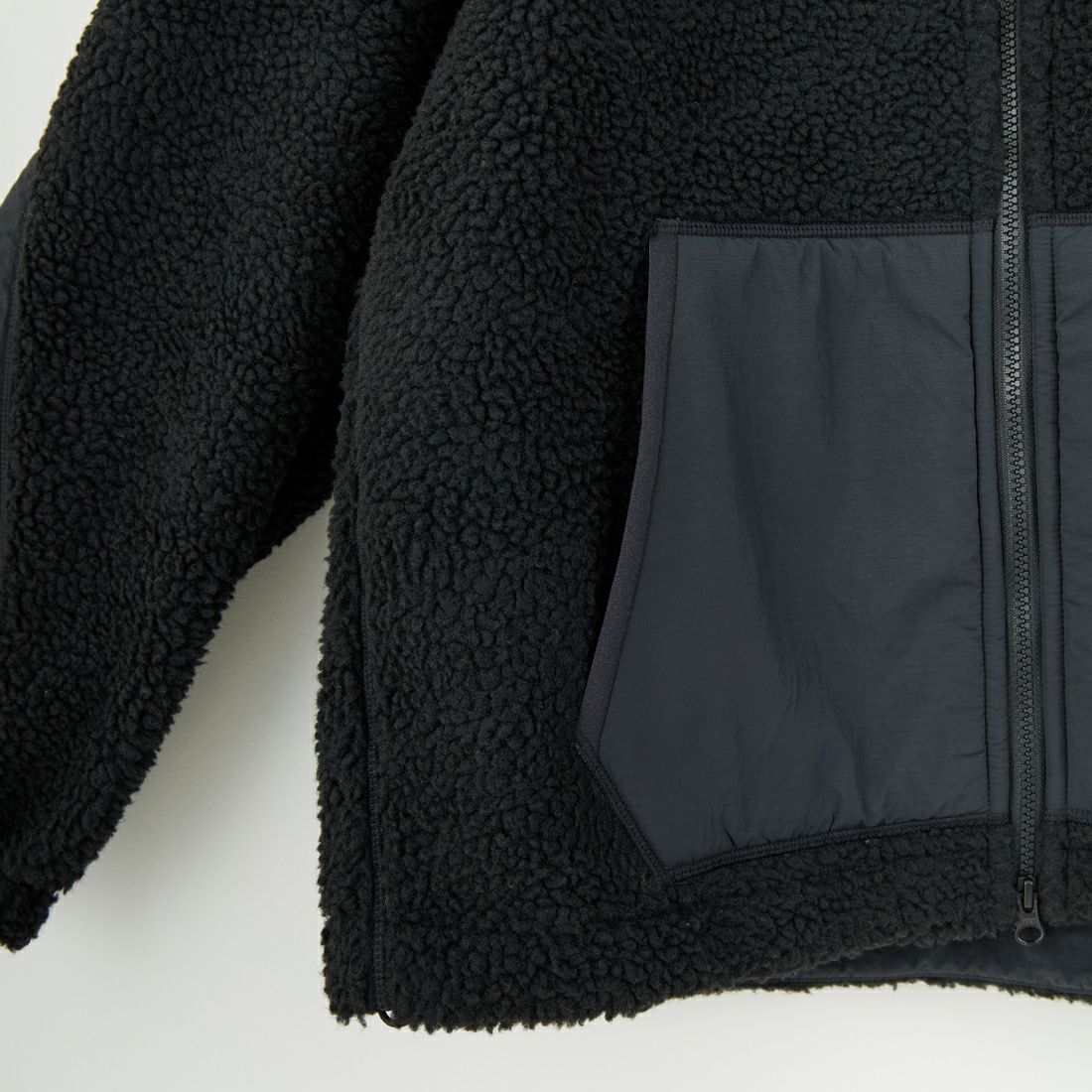 NANGA [ナンガ] ボアフリースフルジップパーカー [N2530-1P117D] BLK