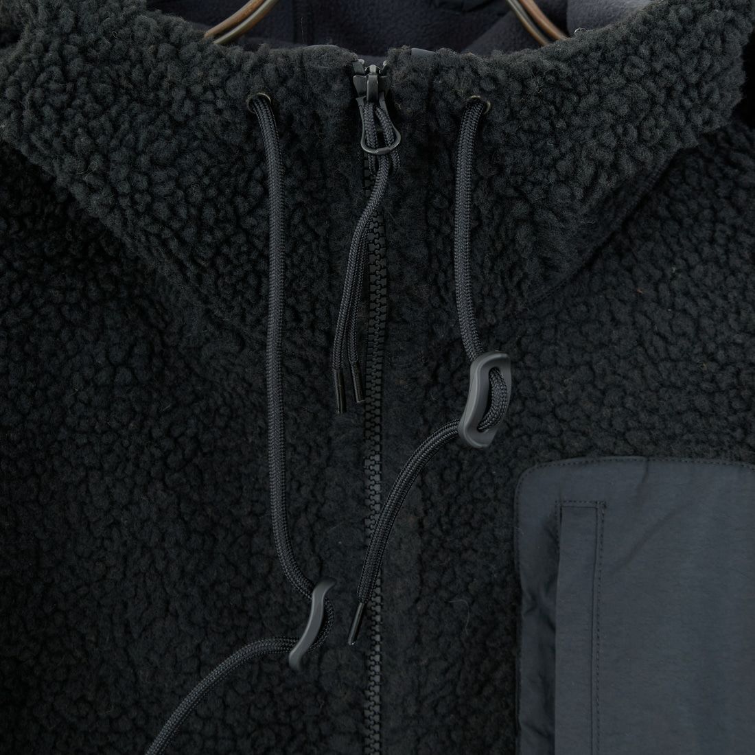 NANGA [ナンガ] ボアフリースフルジップパーカー [N2530-1P117D] BLK