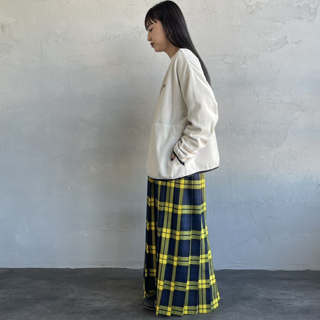 NANGA [ナンガ] エアウォーム フリースカーディガン [N2531-1P113B] IVO &&モデル身長：150cm 着用サイズ：WM&&