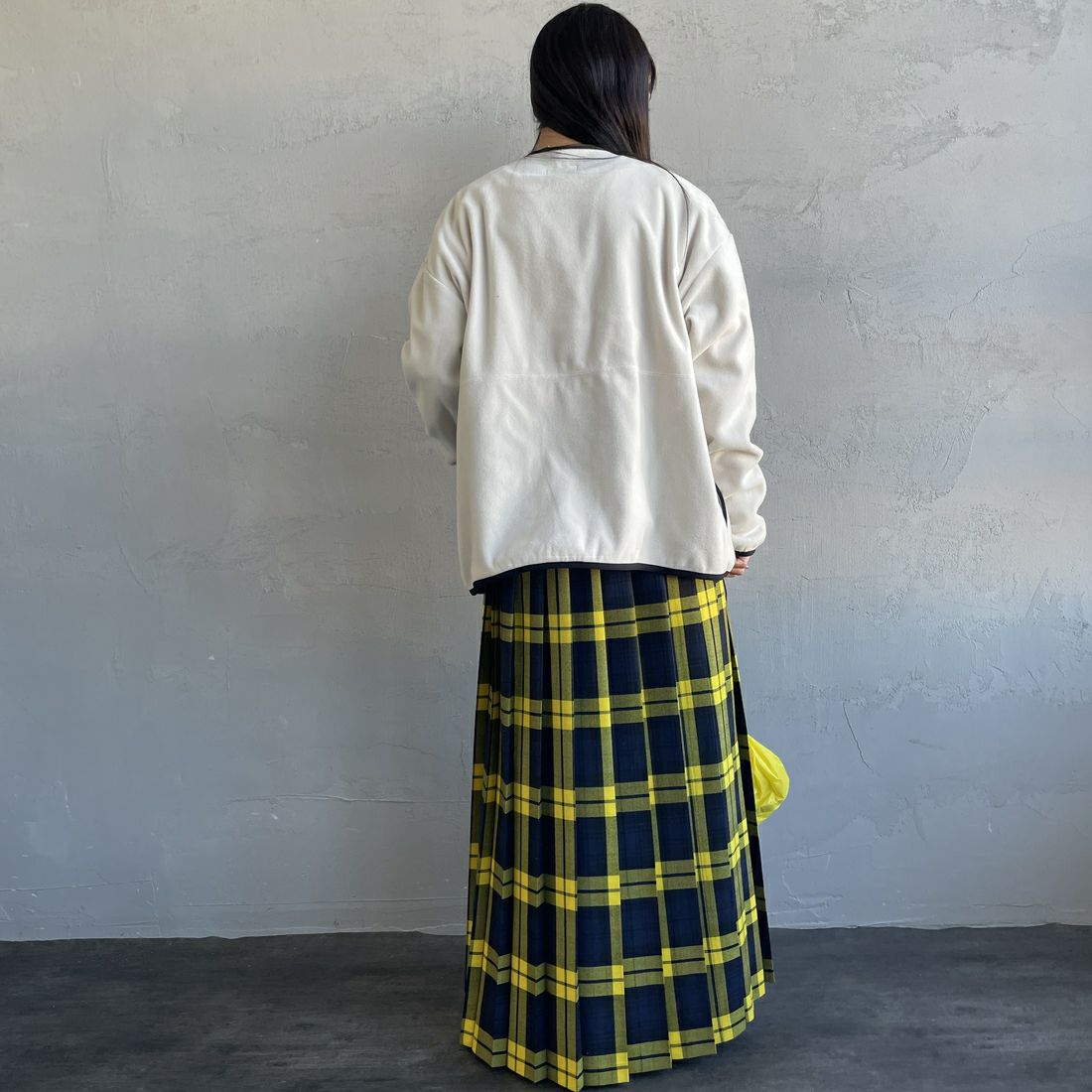 NANGA [ナンガ] エアウォーム フリースカーディガン [N2531-1P113B] IVO &&モデル身長：150cm 着用サイズ：WM&&