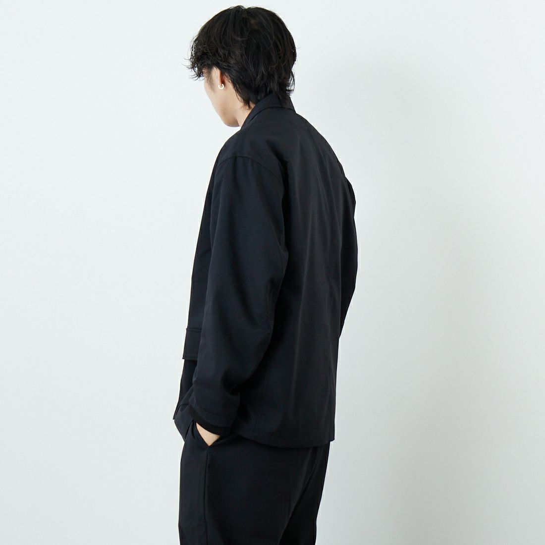PERS PROJECTS [パースプロジェクト] 別注 テーラードジャケット [25FW-16093-JF]BLACK &&モデル身長：179cm 着用サイズ：2&&