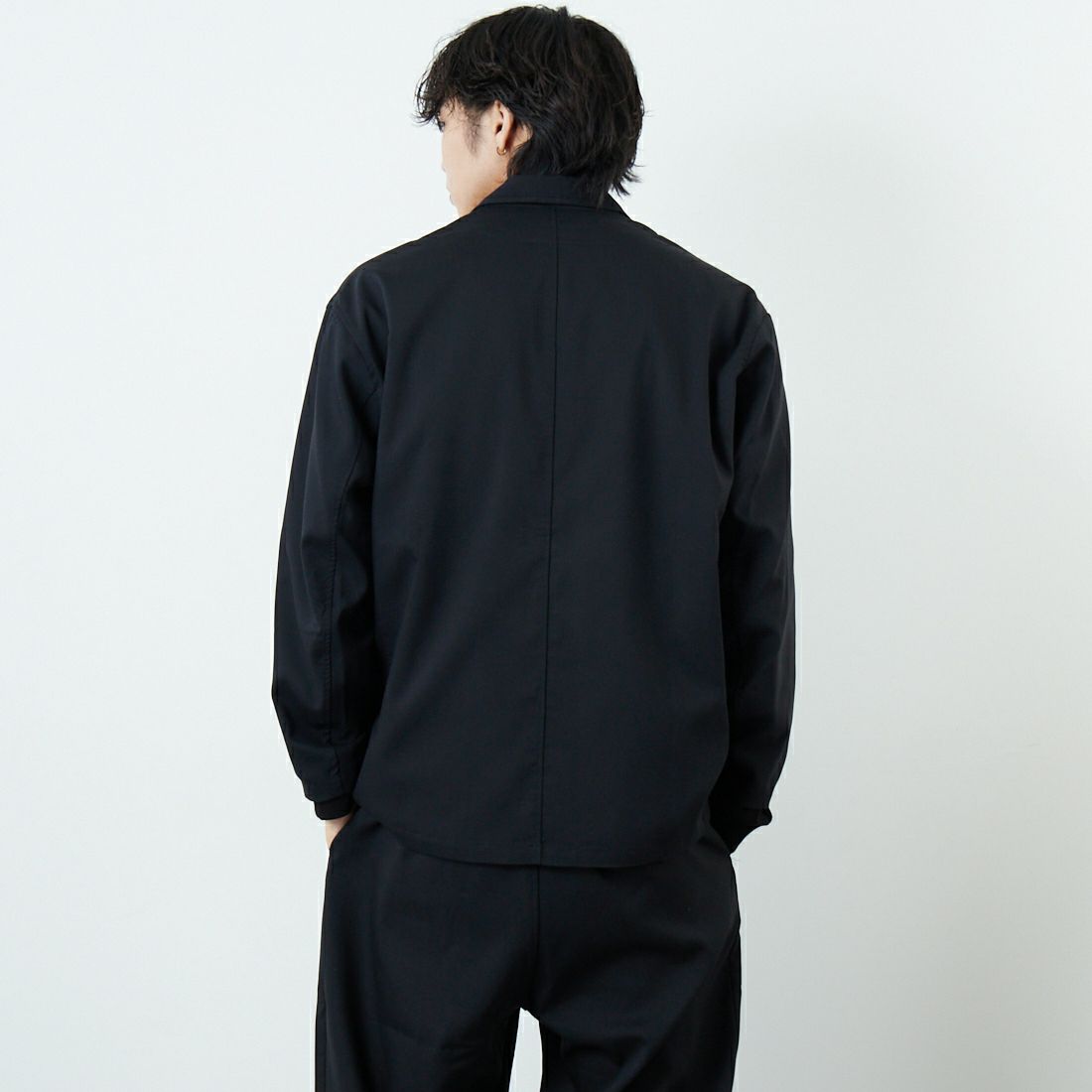 PERS PROJECTS [パースプロジェクト] 別注 テーラードジャケット [25FW-16093-JF]BLACK &&モデル身長：179cm 着用サイズ：2&&