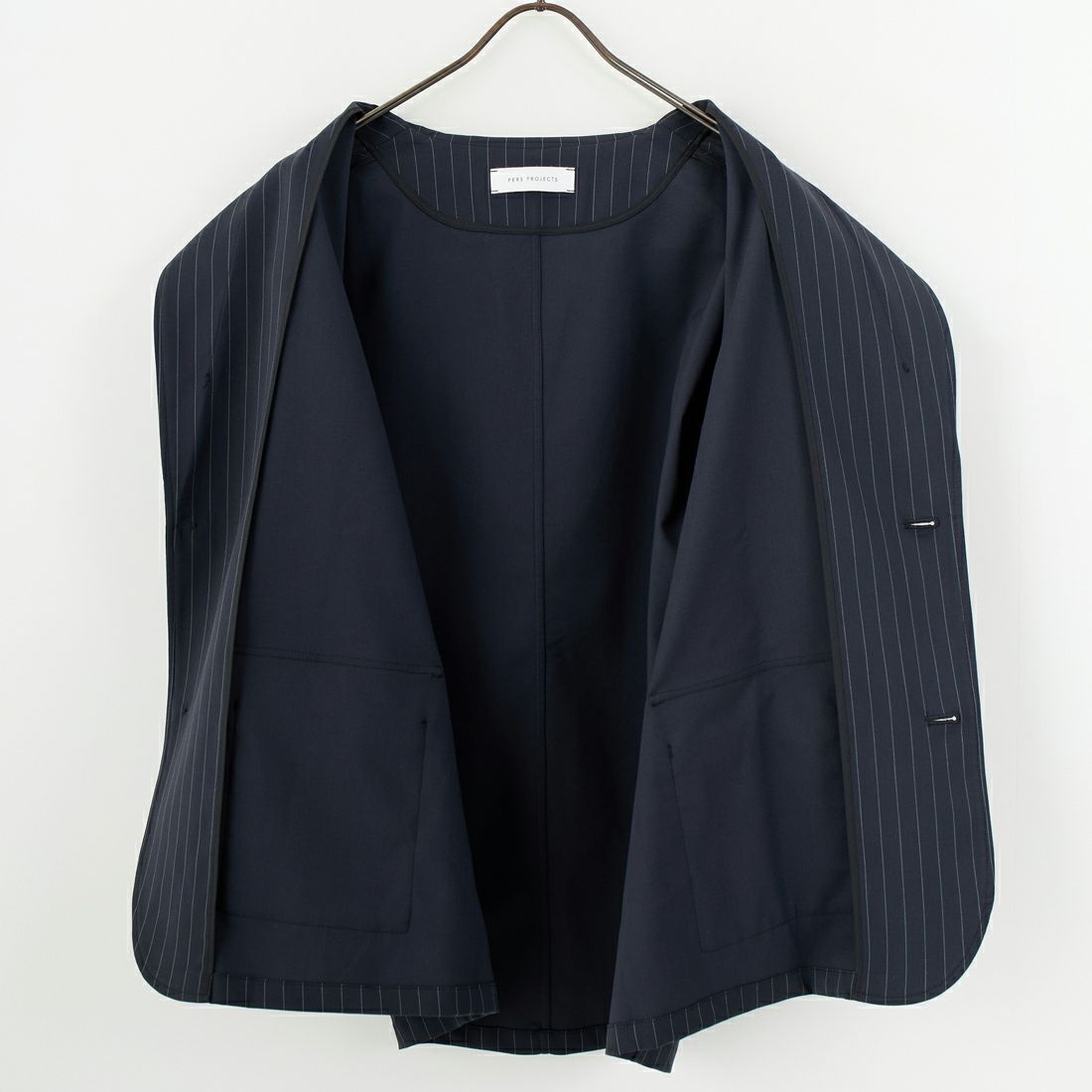 PERS PROJECTS [パースプロジェクト] 別注 テーラードジャケット [25FW-16093-JF] NAVY ST