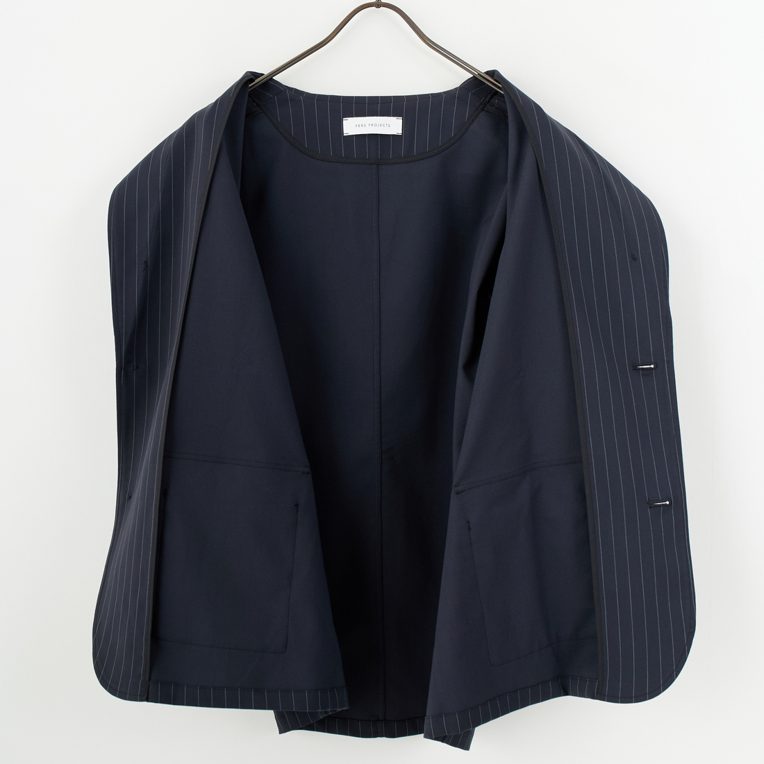 PERS PROJECTS [パースプロジェクト] 別注 テーラードジャケット [25FW-16093-JF] NAVY ST