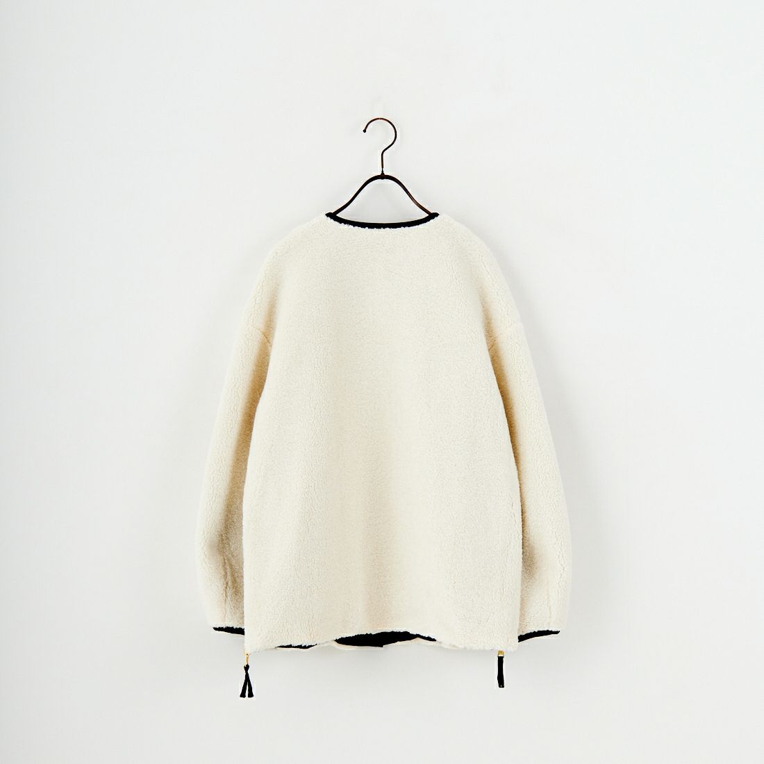 Jeans Factory Clothes [ジーンズファクトリークローズ] サイドファスナー リバーシブルボアジャケット [157216] 01 ｵﾌﾎﾜｲﾄ