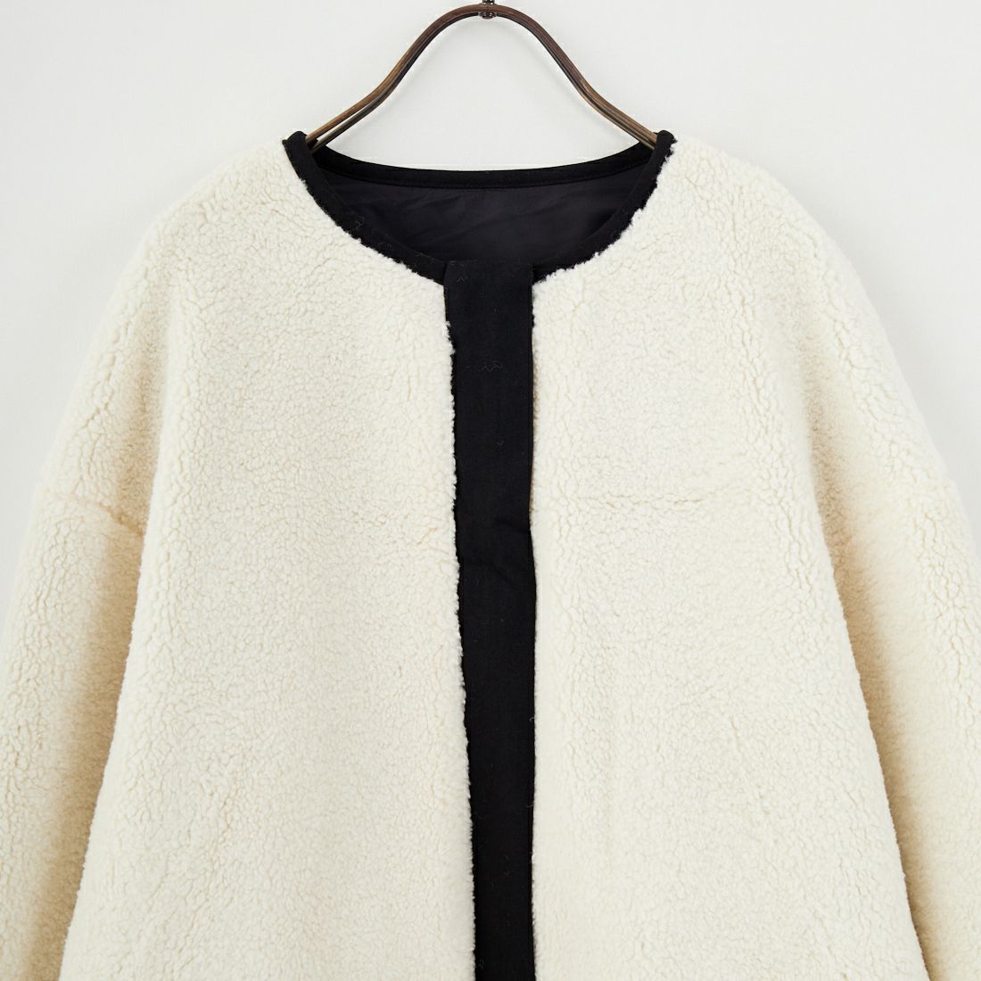 Jeans Factory Clothes [ジーンズファクトリークローズ] サイドファスナー リバーシブルボアジャケット [157216] 01 ｵﾌﾎﾜｲﾄ