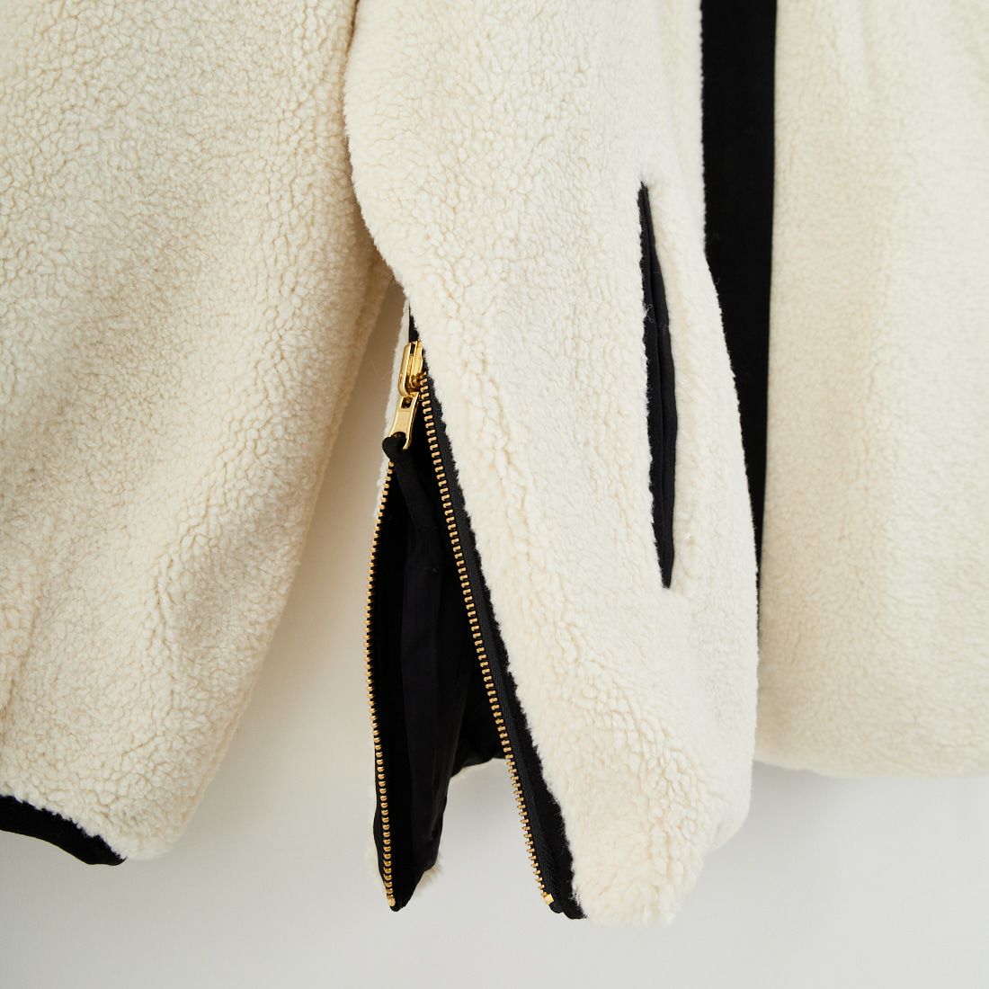 Jeans Factory Clothes [ジーンズファクトリークローズ] サイドファスナー リバーシブルボアジャケット [157216] 01 ｵﾌﾎﾜｲﾄ