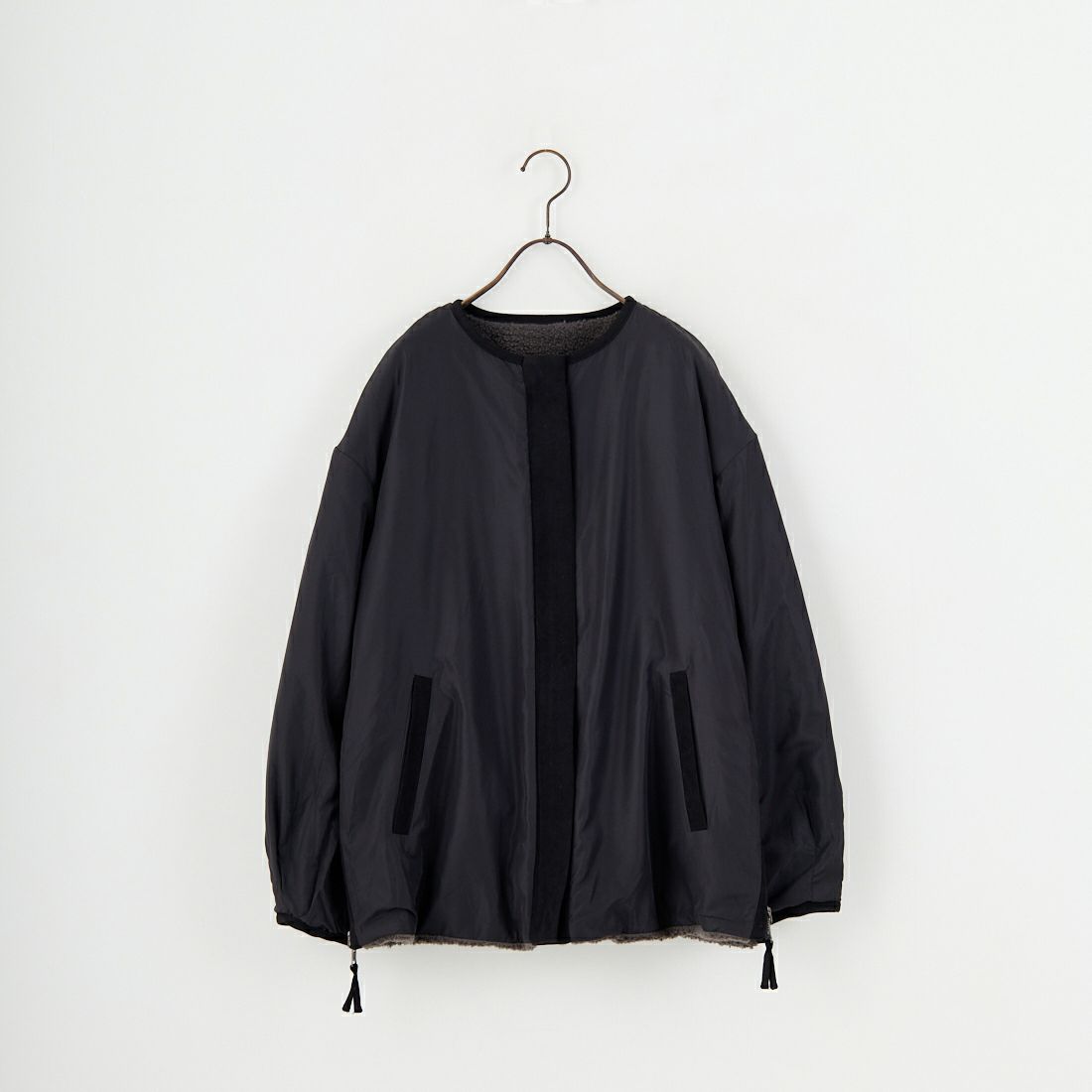 Jeans Factory Clothes [ジーンズファクトリークローズ] サイドファスナー リバーシブルボアジャケット [157216] 08 ﾁｬｺｰﾙ