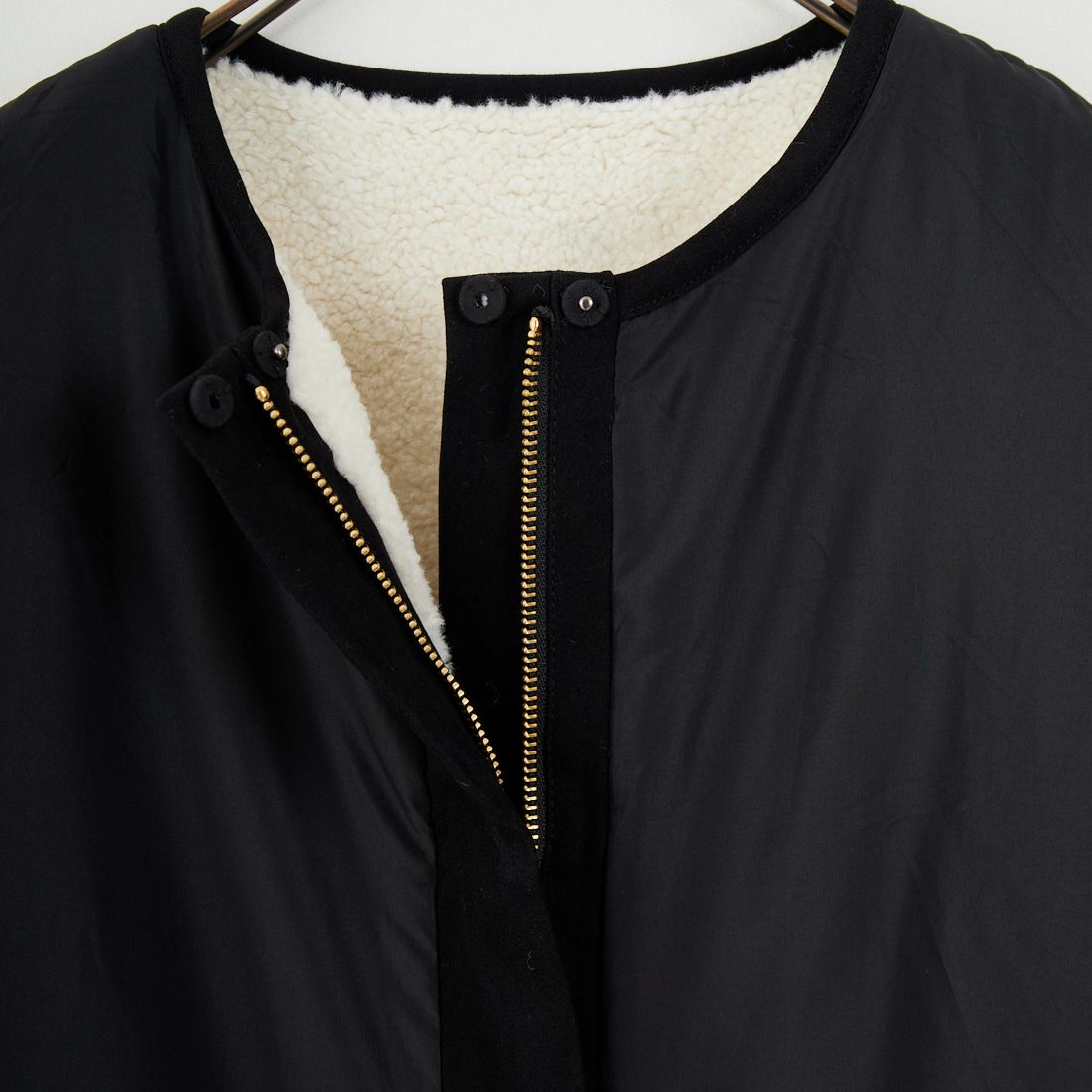 Jeans Factory Clothes [ジーンズファクトリークローズ] サイドファスナー リバーシブルボアジャケット [157216] 01 ｵﾌﾎﾜｲﾄ