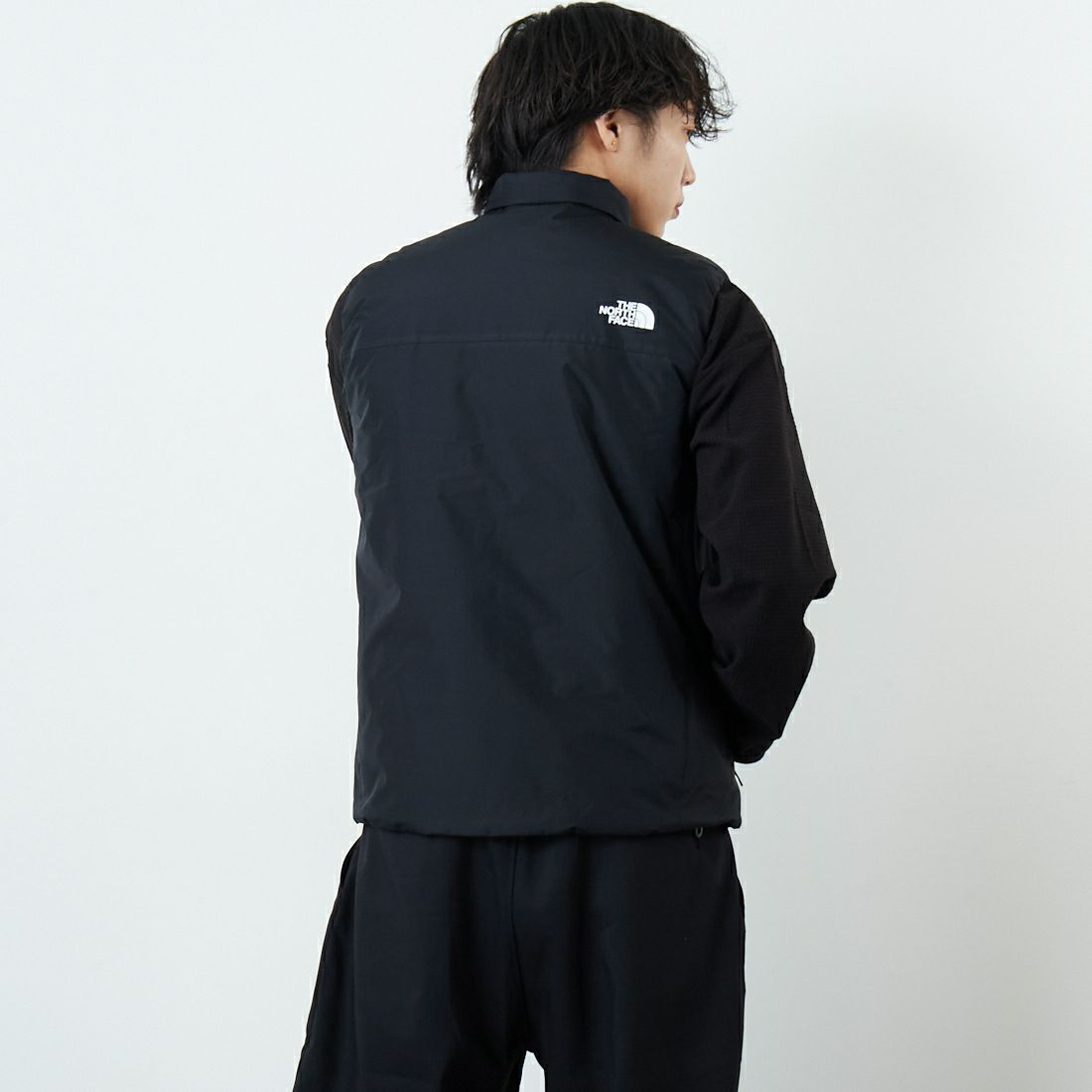 THE NORTH FACE [ザ ノースフェイス] GTXアクションインサレーテッドベスト [NY82580] K &&モデル身長：179cm 着用サイズ：M&&