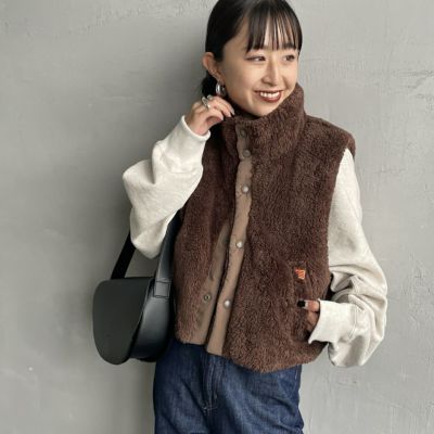 BROWN&&モデル身長：150cm 着用サイズ：F&&