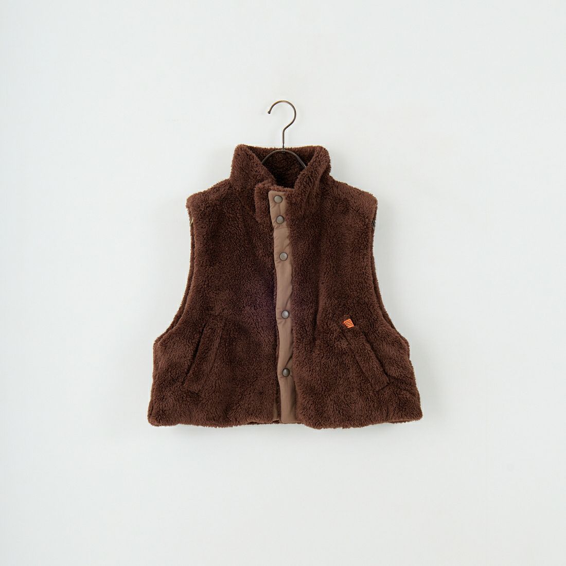 UNIVERSAL OVERALL [ユニバーサルオーバーオール] 別注 ショート丈ボアベスト [U2532436IN-JF] BROWN