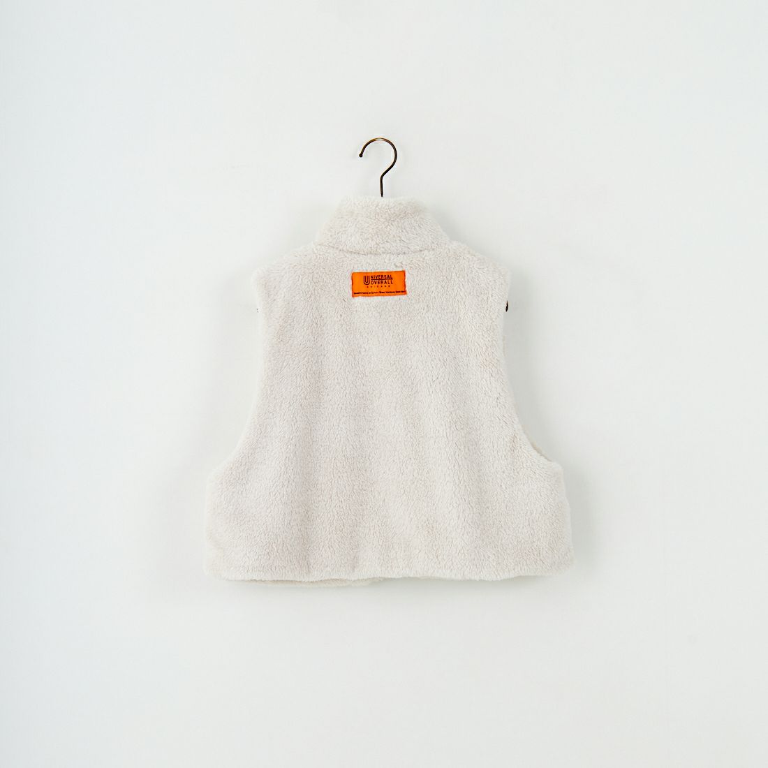 UNIVERSAL OVERALL [ユニバーサルオーバーオール] 別注 ショート丈ボアベスト [U2532436IN-JF] BEIGE